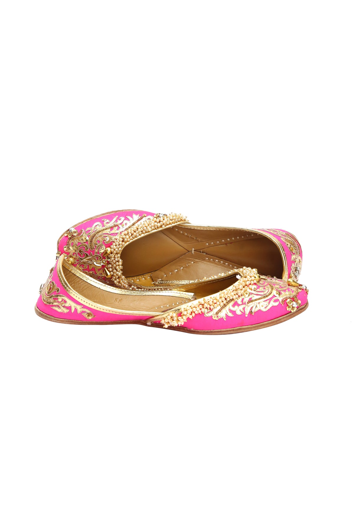 Sequence jutti in fuchsia piink