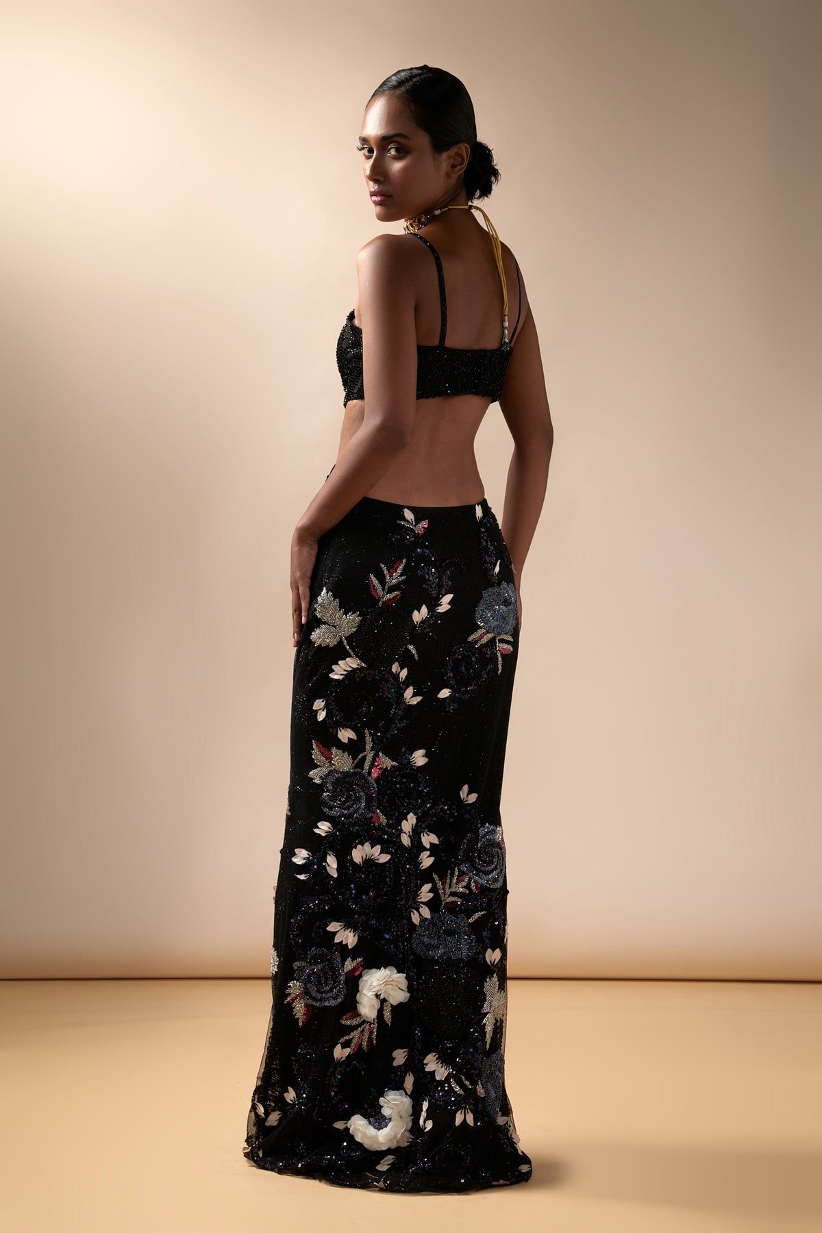 Black Cut Out Gown