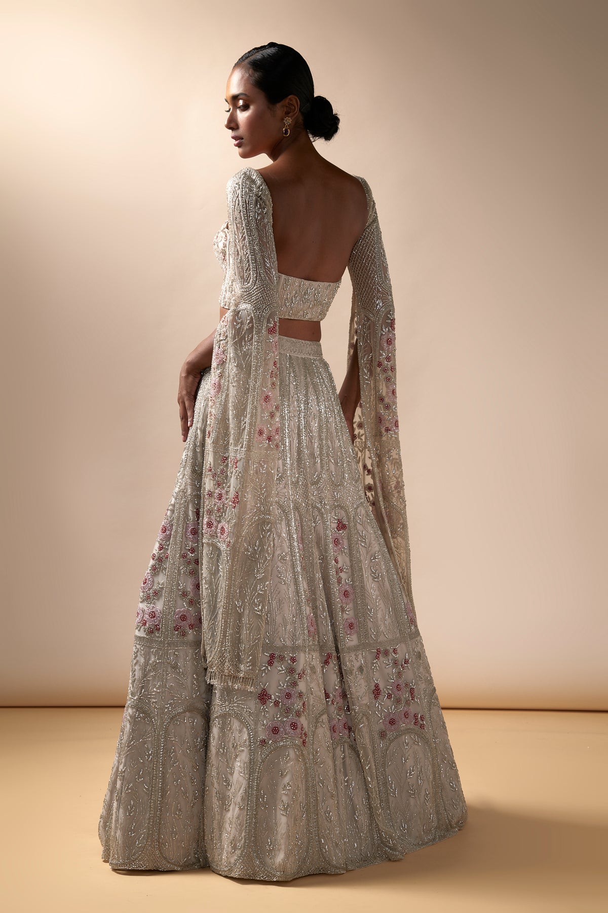 Grey Bagh Lehenga Set