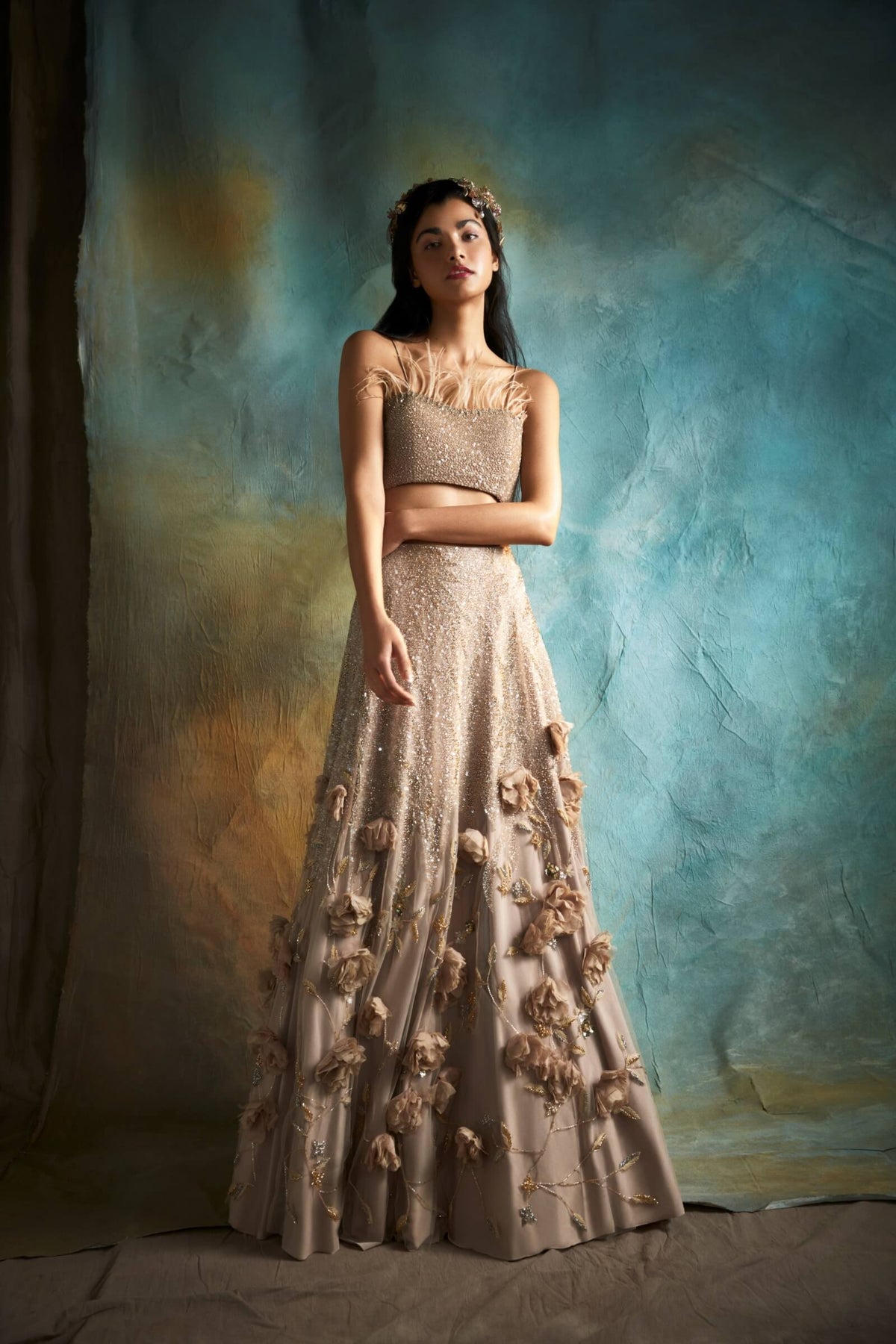 Nude Natasha Lehenga Set