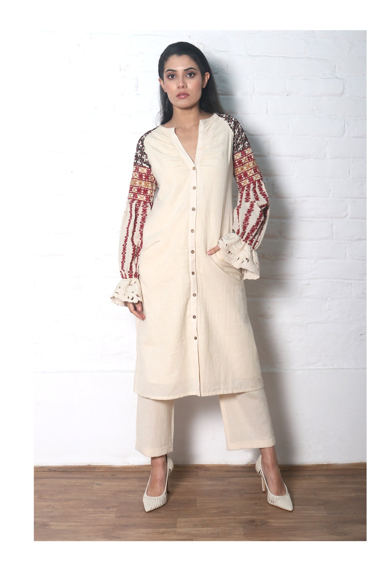 Ivory kala cotton kurta