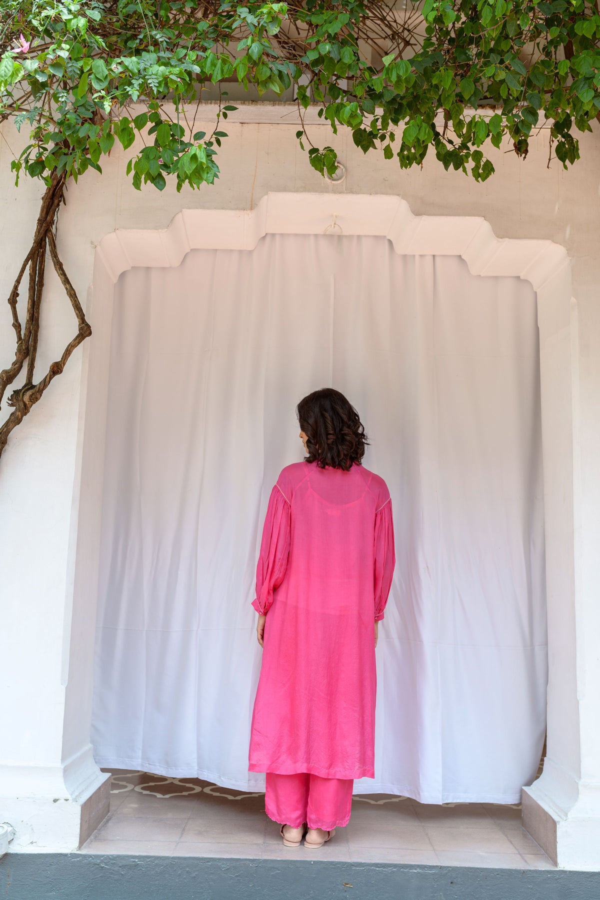 Button Down Embroiderd Tunic