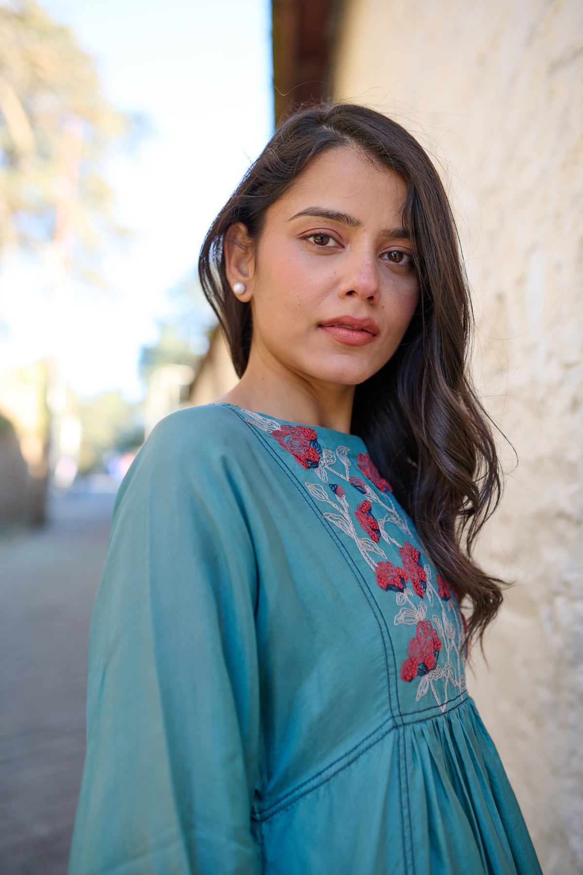 Hand embroidered dress