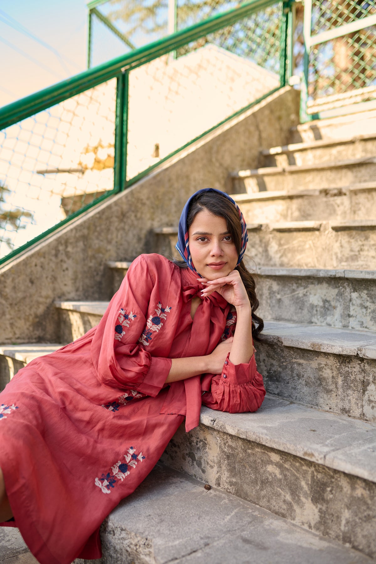 Hand embroidered dress