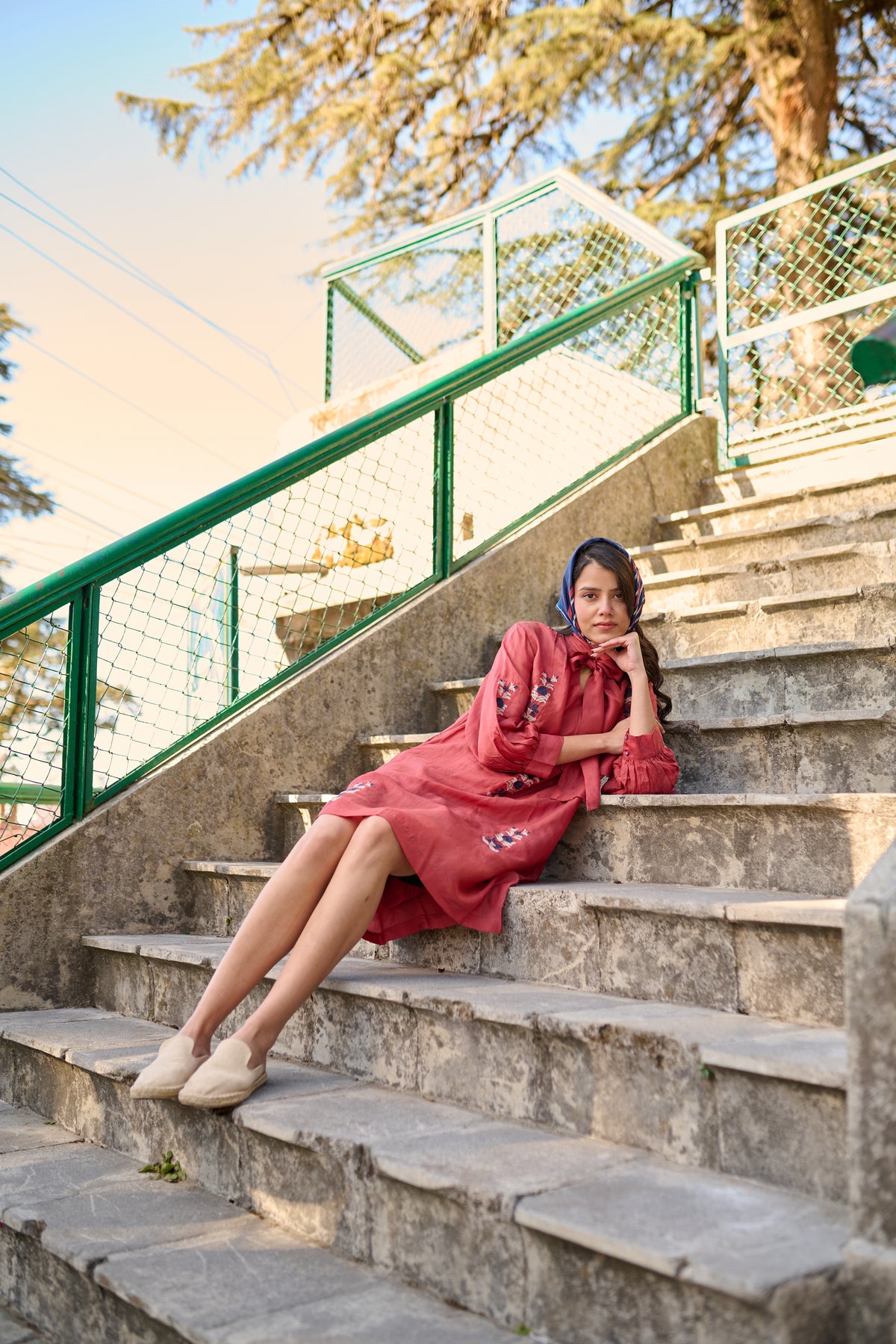 Hand embroidered dress