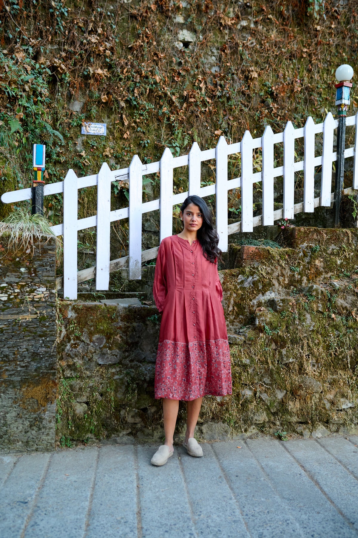 Hand block printed dress