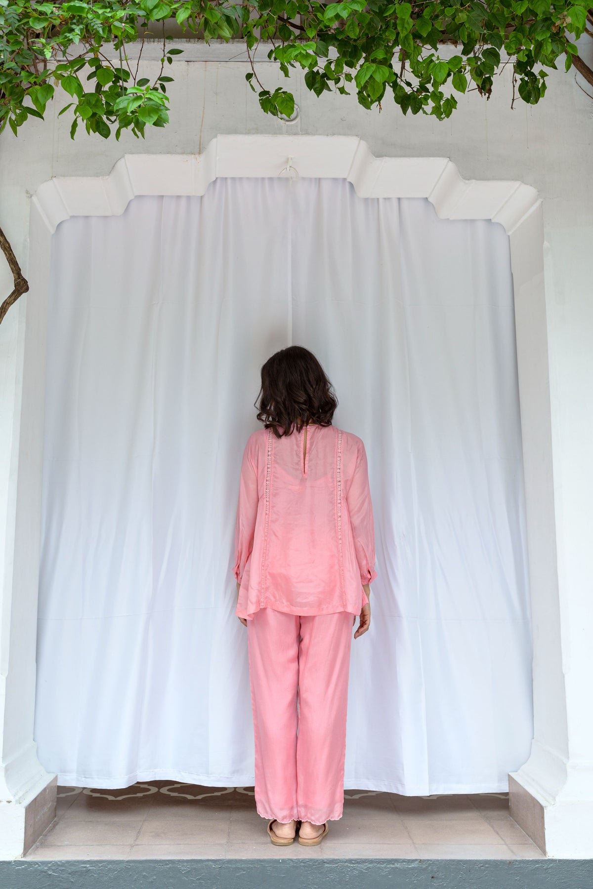 Top With Hand Embroidered Yoke