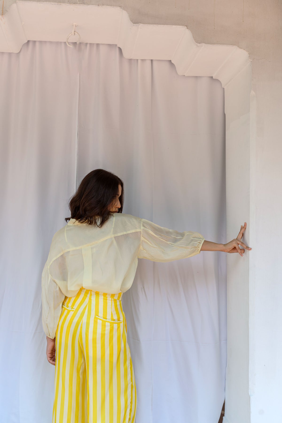 Drop Shoulder Embroidered Shirt