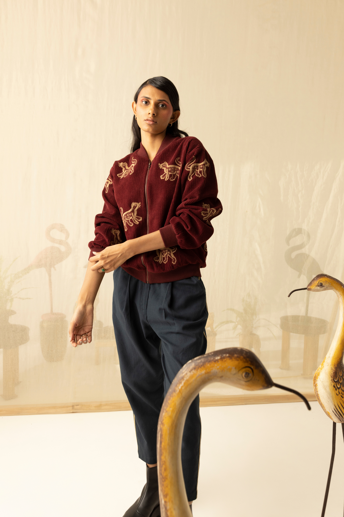 Ruby Flamingo Bomber