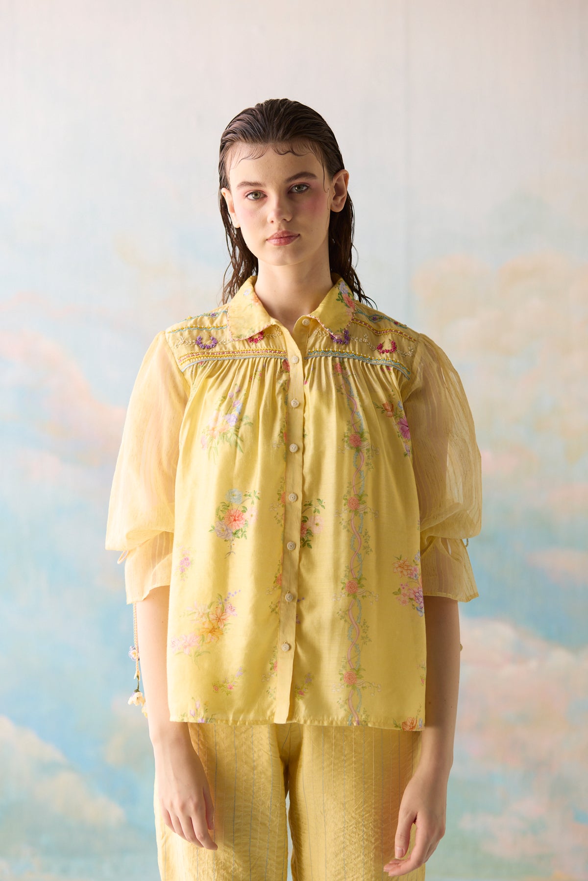 Citrine Floral Shirt