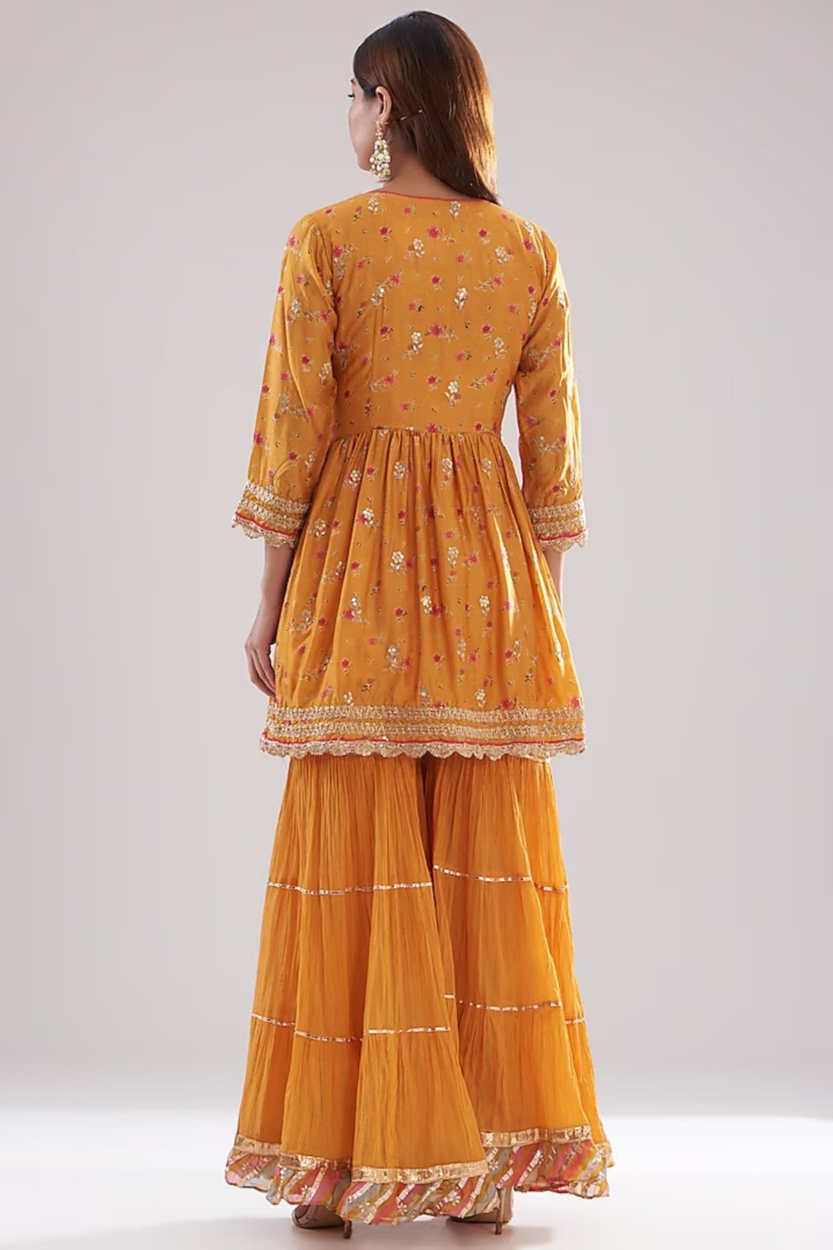 Rashida Peplum Sharara Set