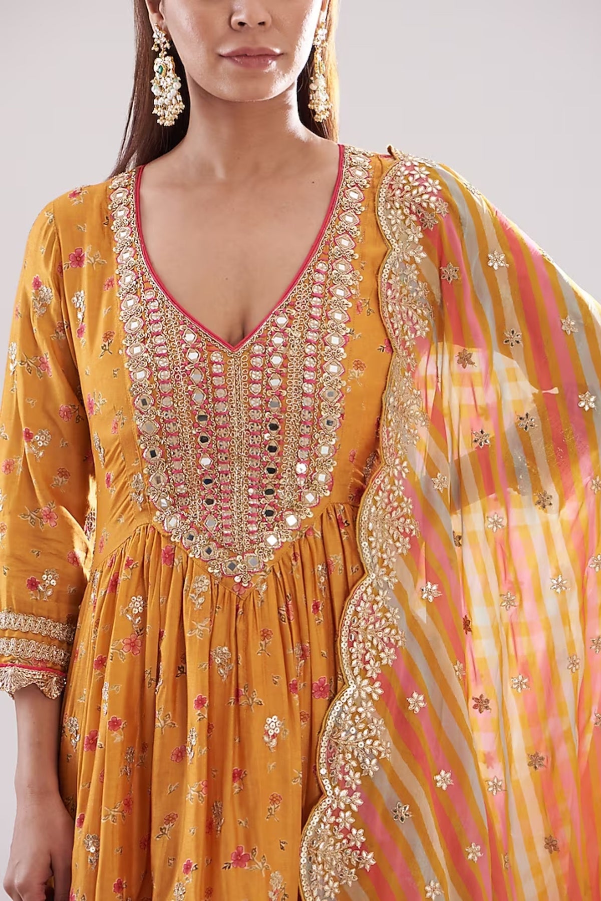 Rashida Peplum Sharara Set
