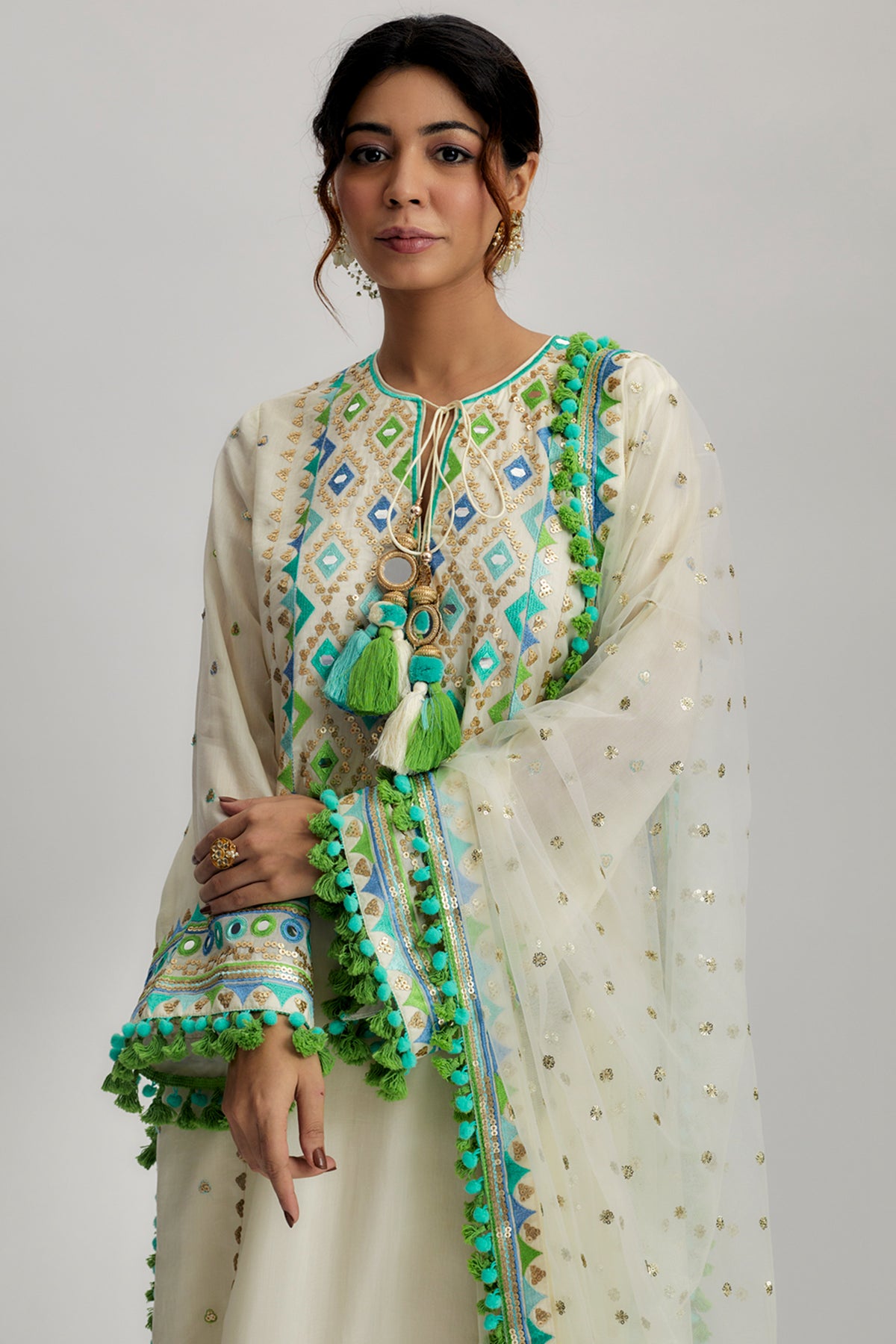 Nishika Long Kurta With Palazo