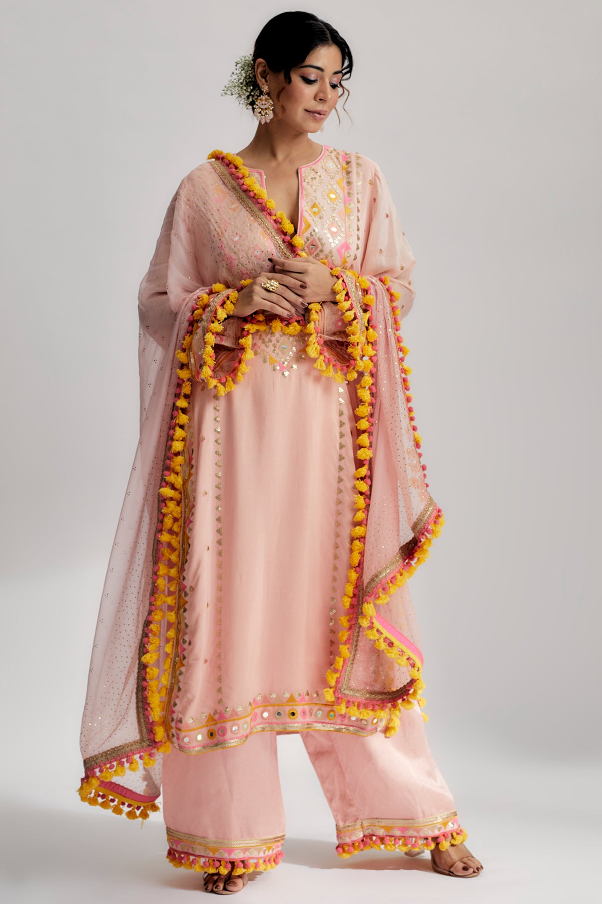 Nishika Long Kurta With Palazo