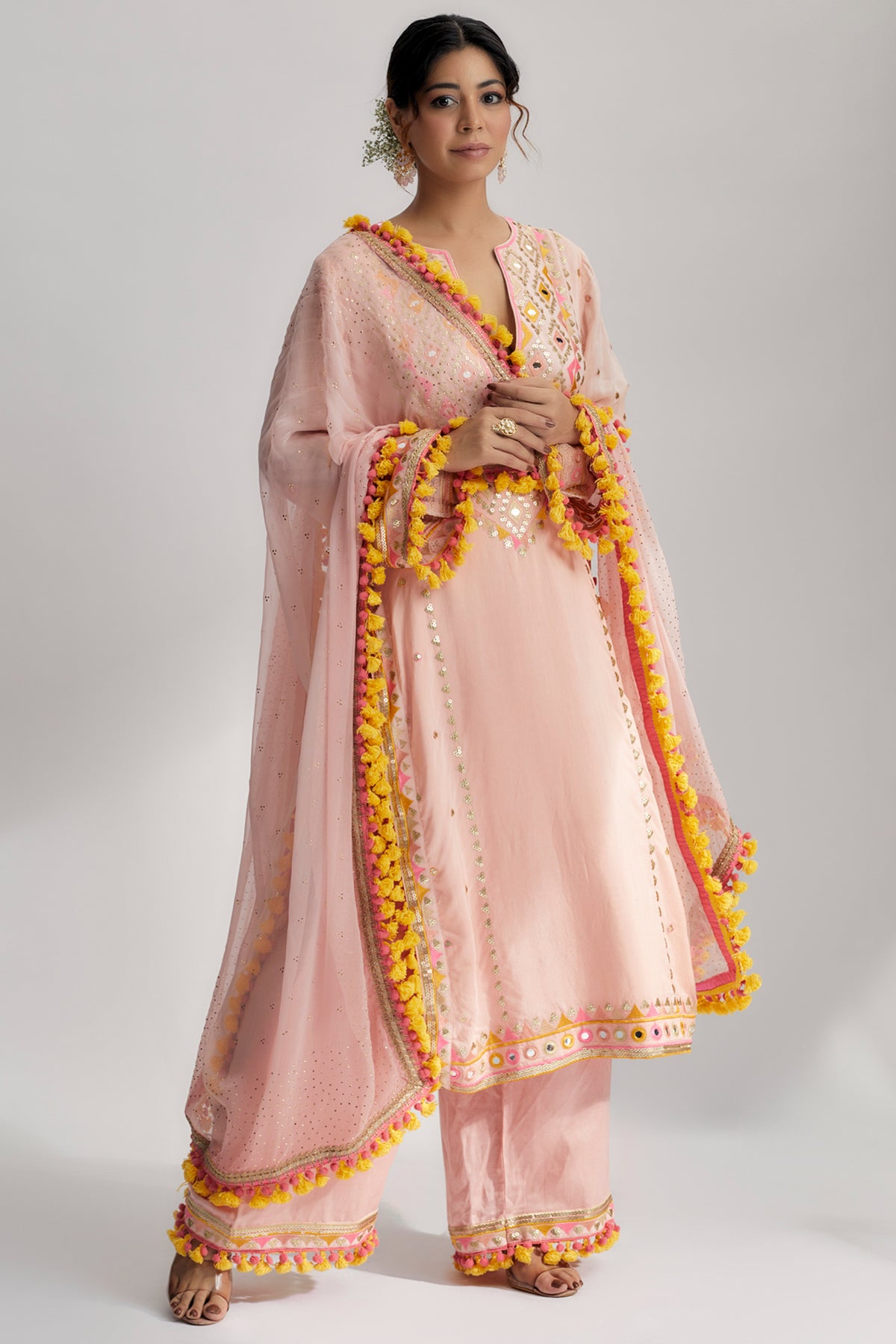 Nishika Long Kurta With Palazo