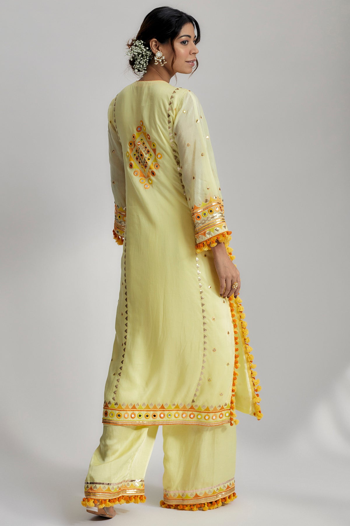 Nishika Long Kurta With Palazo
