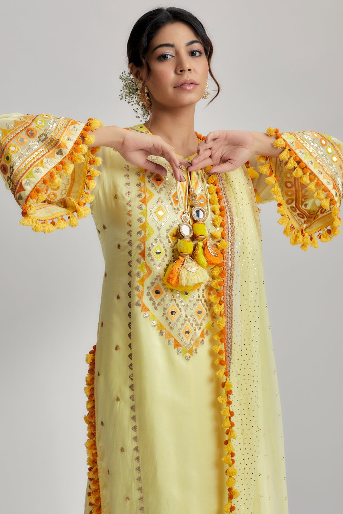 Nishika Long Kurta With Palazo