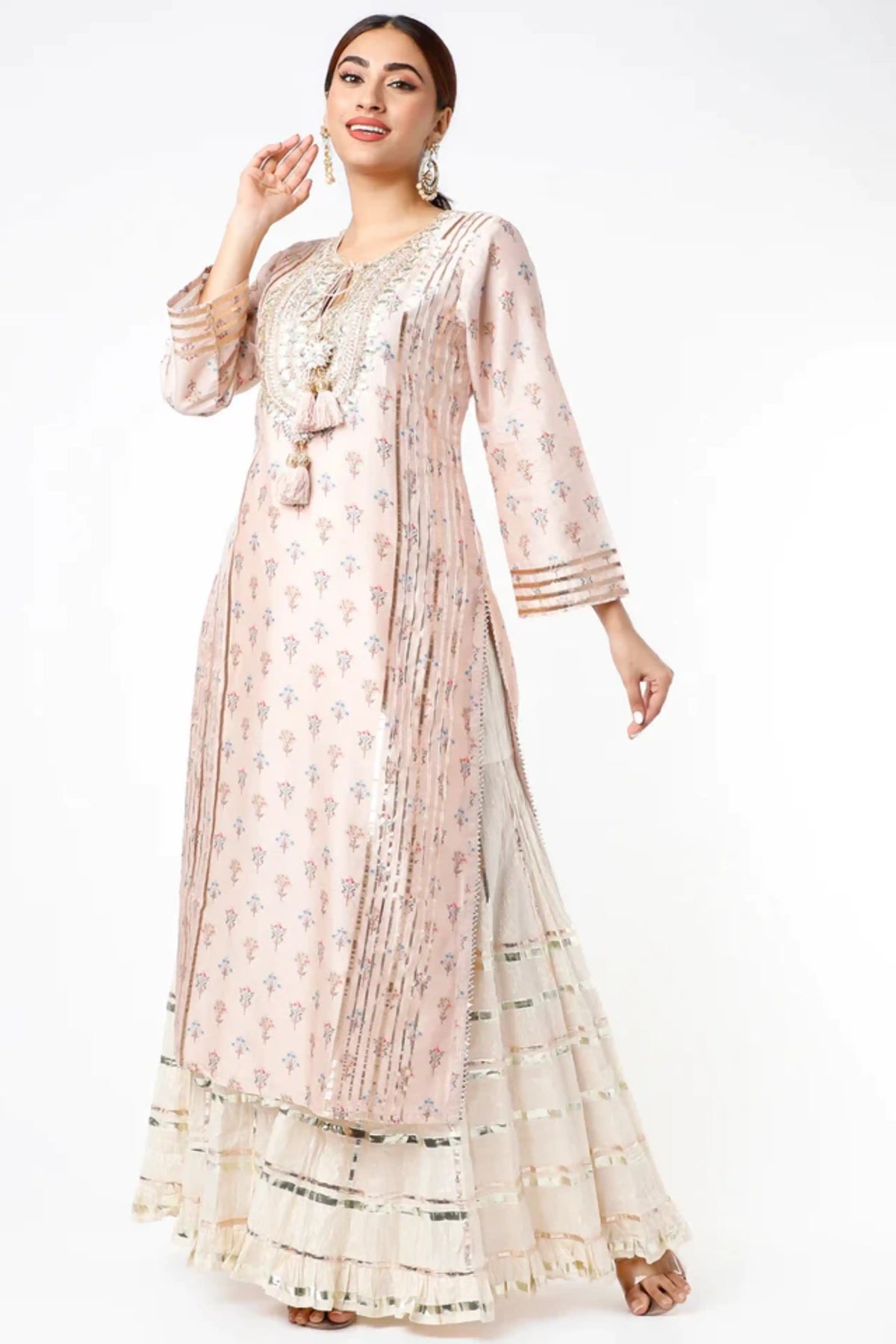 Mogra tunic with sharara