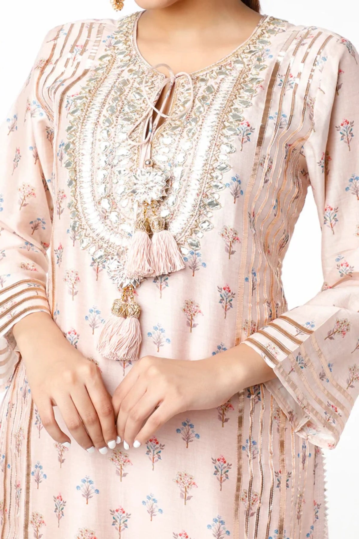 Mogra tunic with sharara