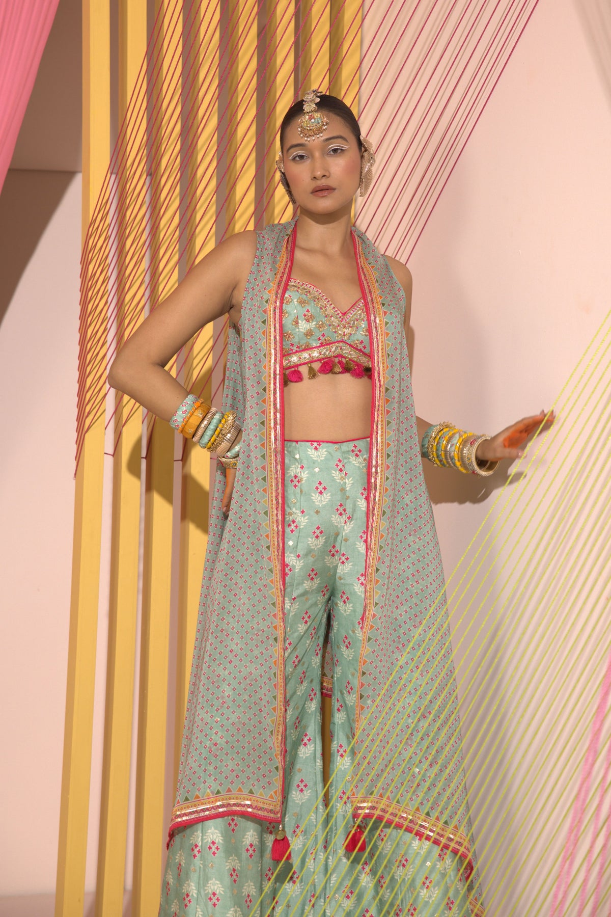 Tilla Panel Pant With Cape