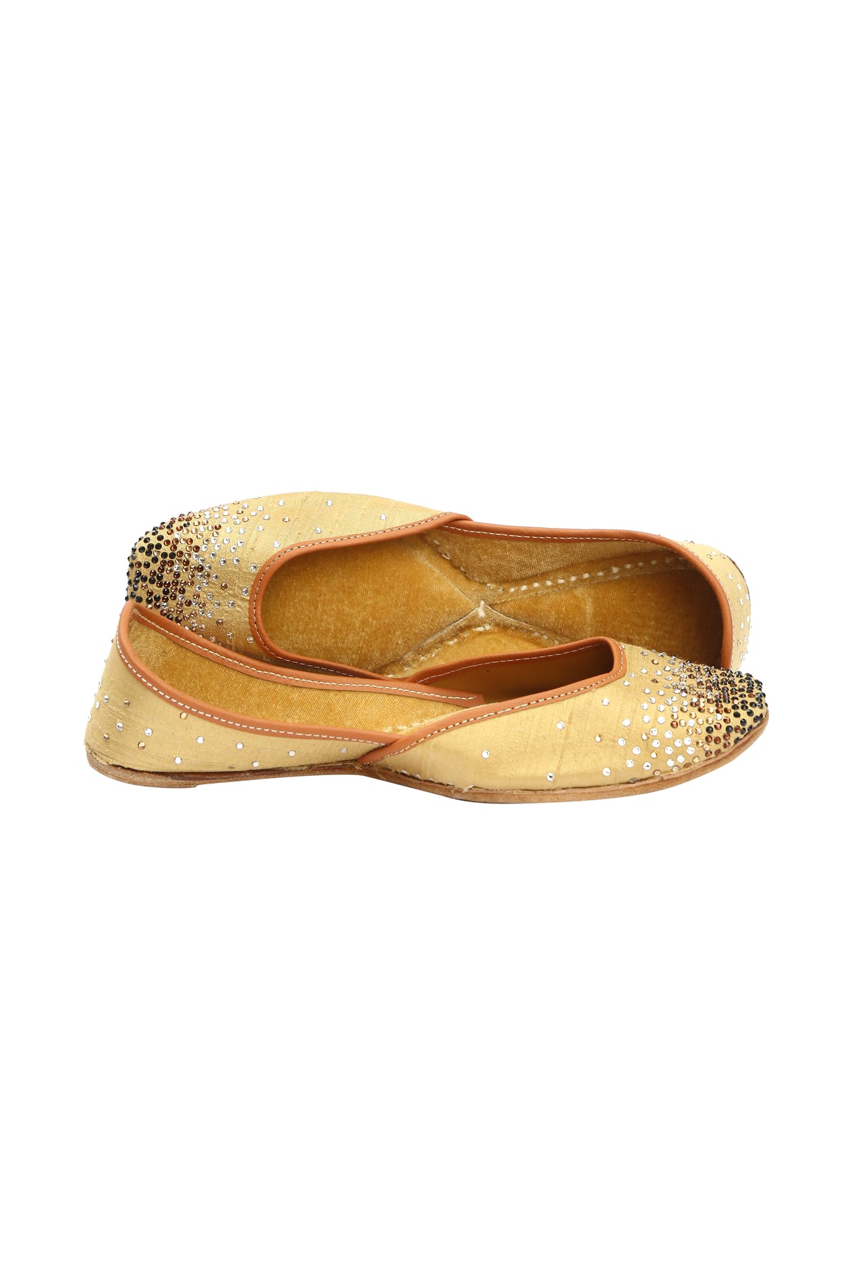 Night sky jutti in gold