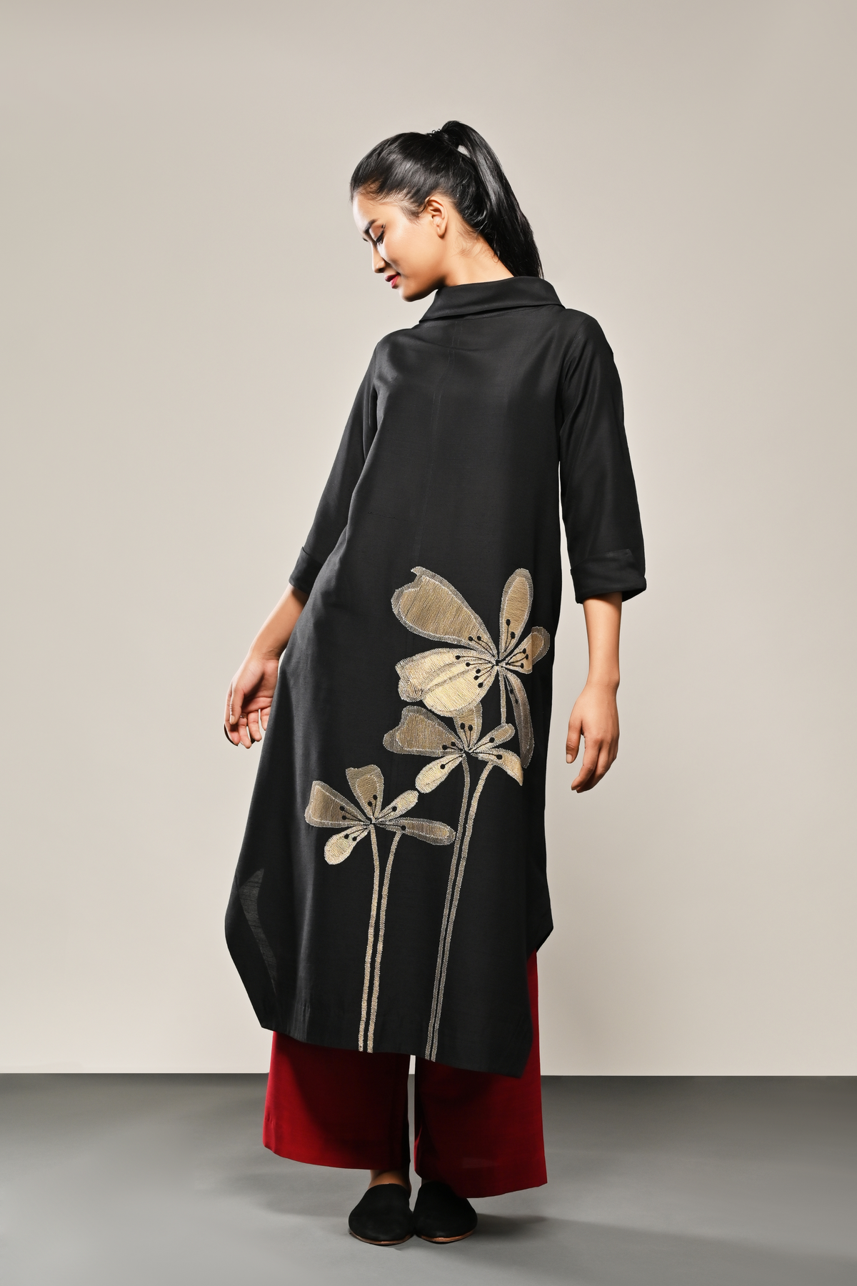 Gold Leaf Titli Tunic And Pants