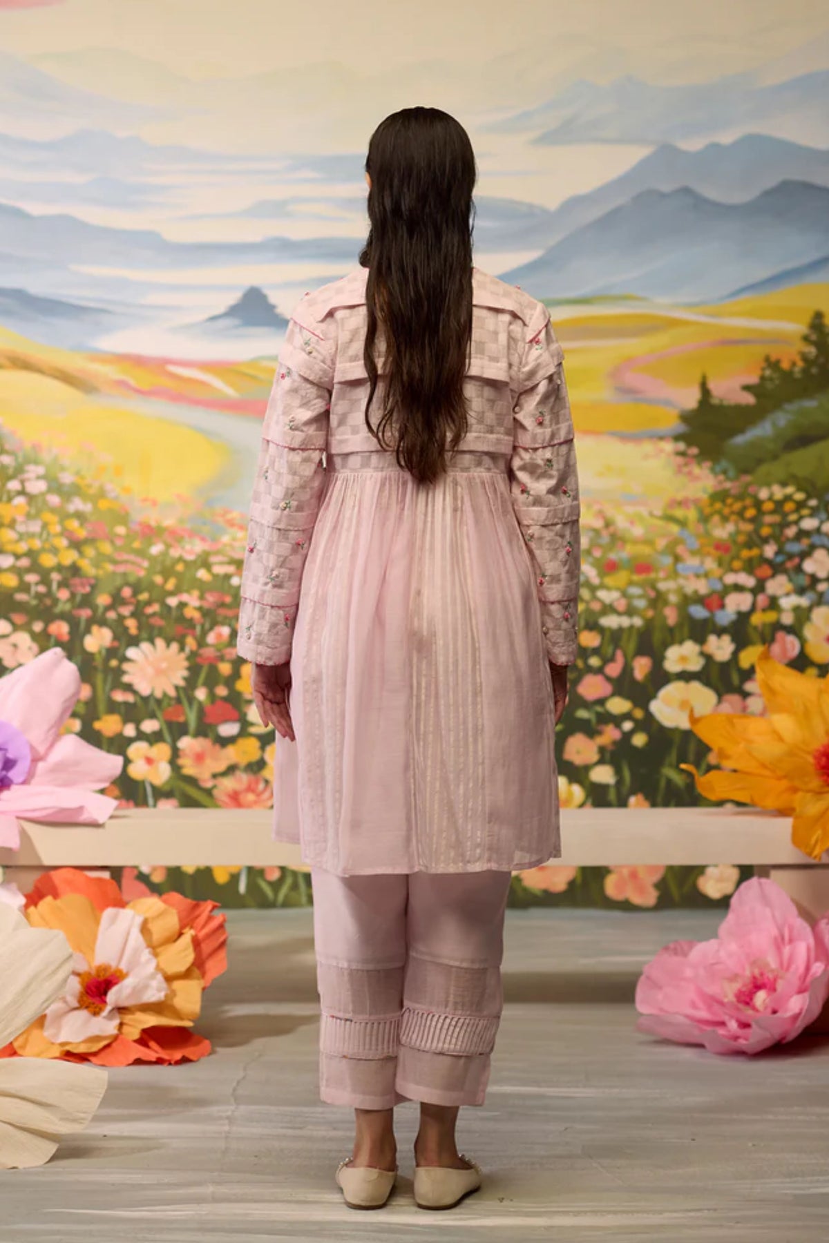 Lavender Gathered Kurta
