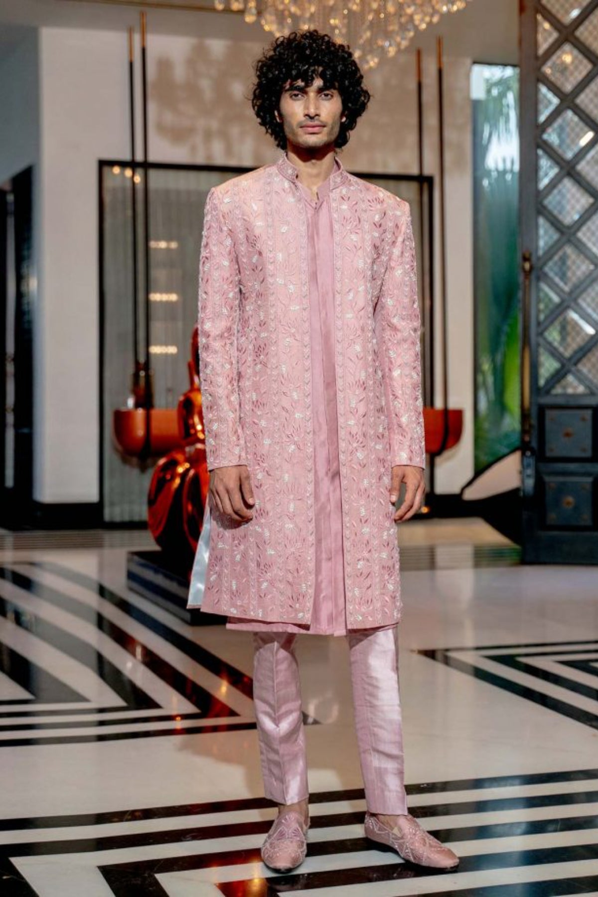 Onion pink neo floral jacket