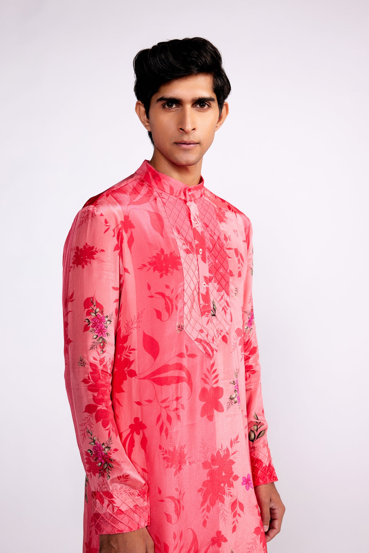 Pink Printed Kurta