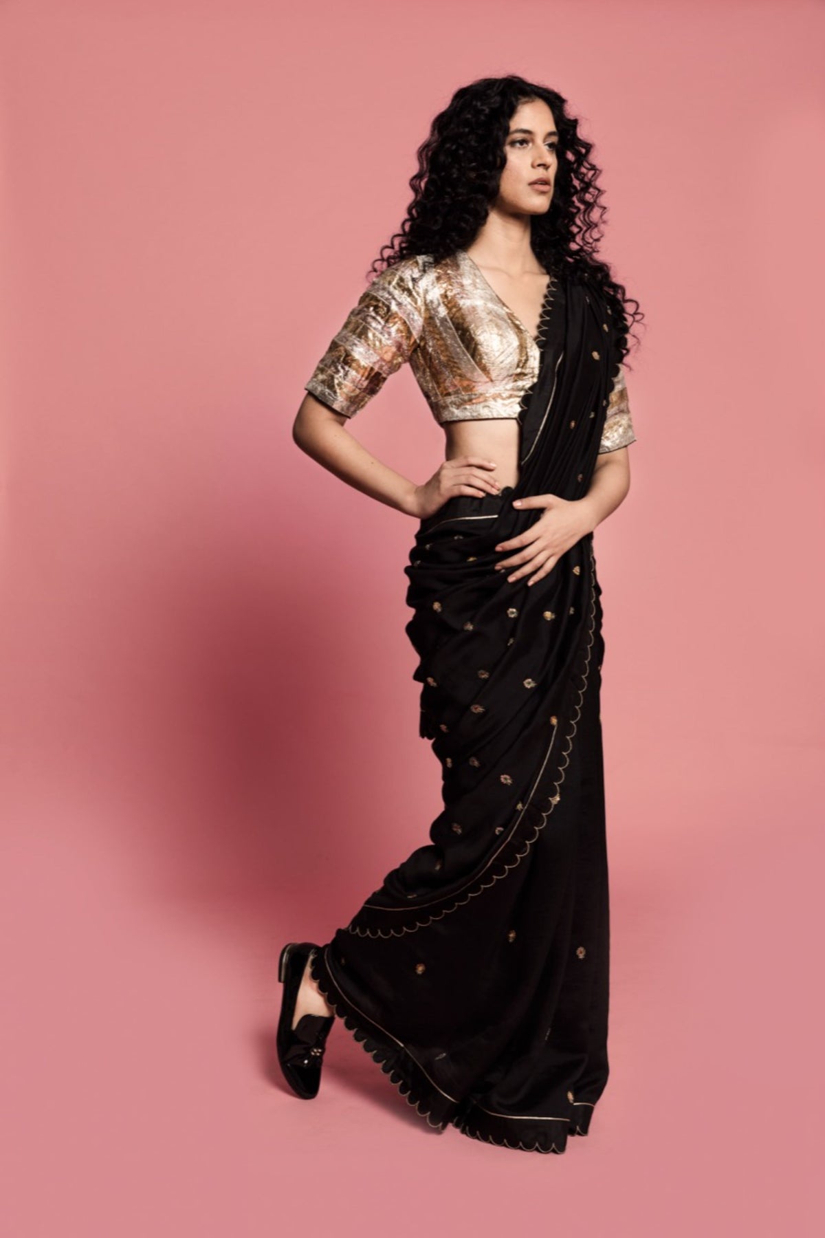 Mirik handwoven silk sari