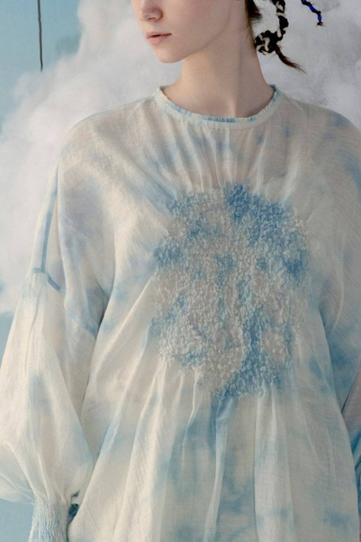 Cloudy sky tunic