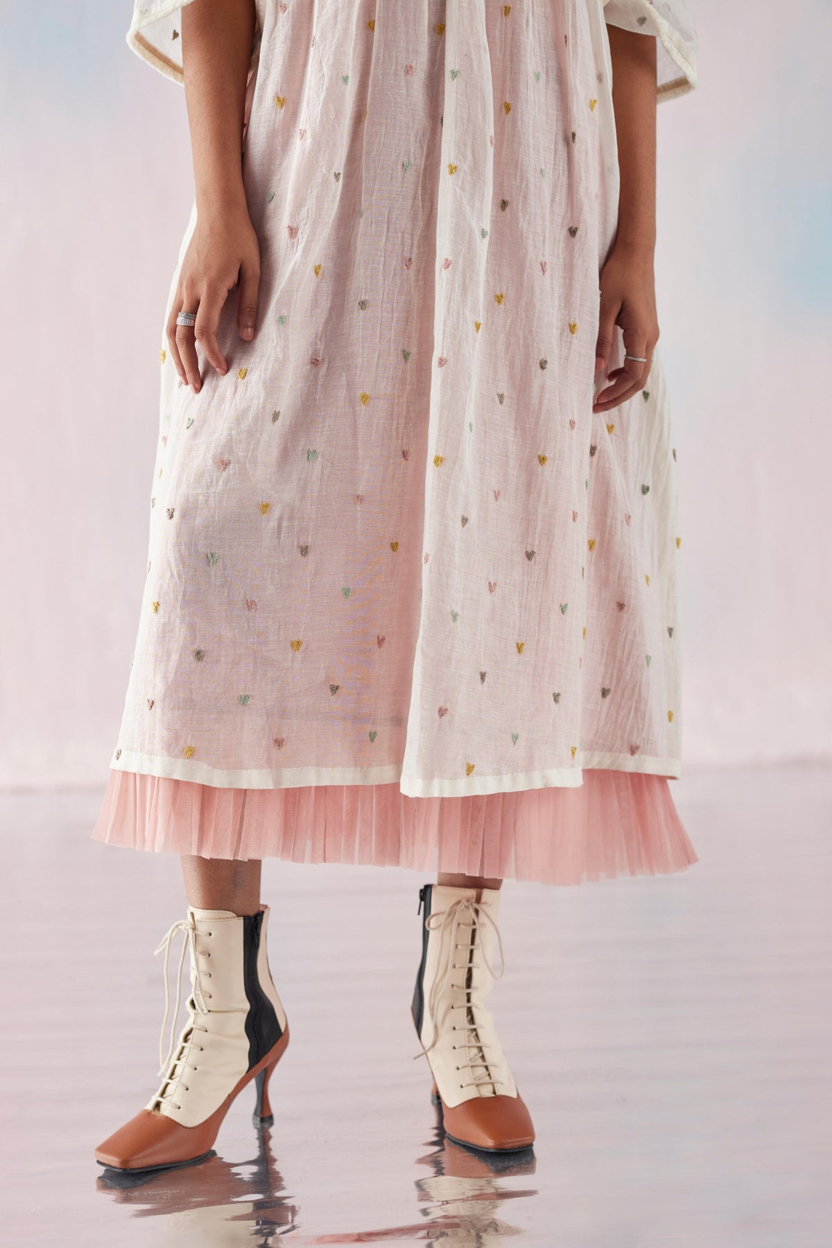 Smocking and Cord Embroidery Dress