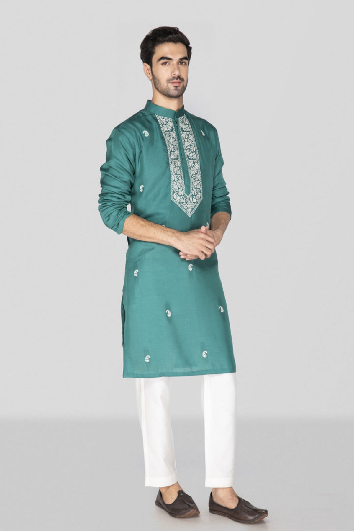 Teal Kurta Set