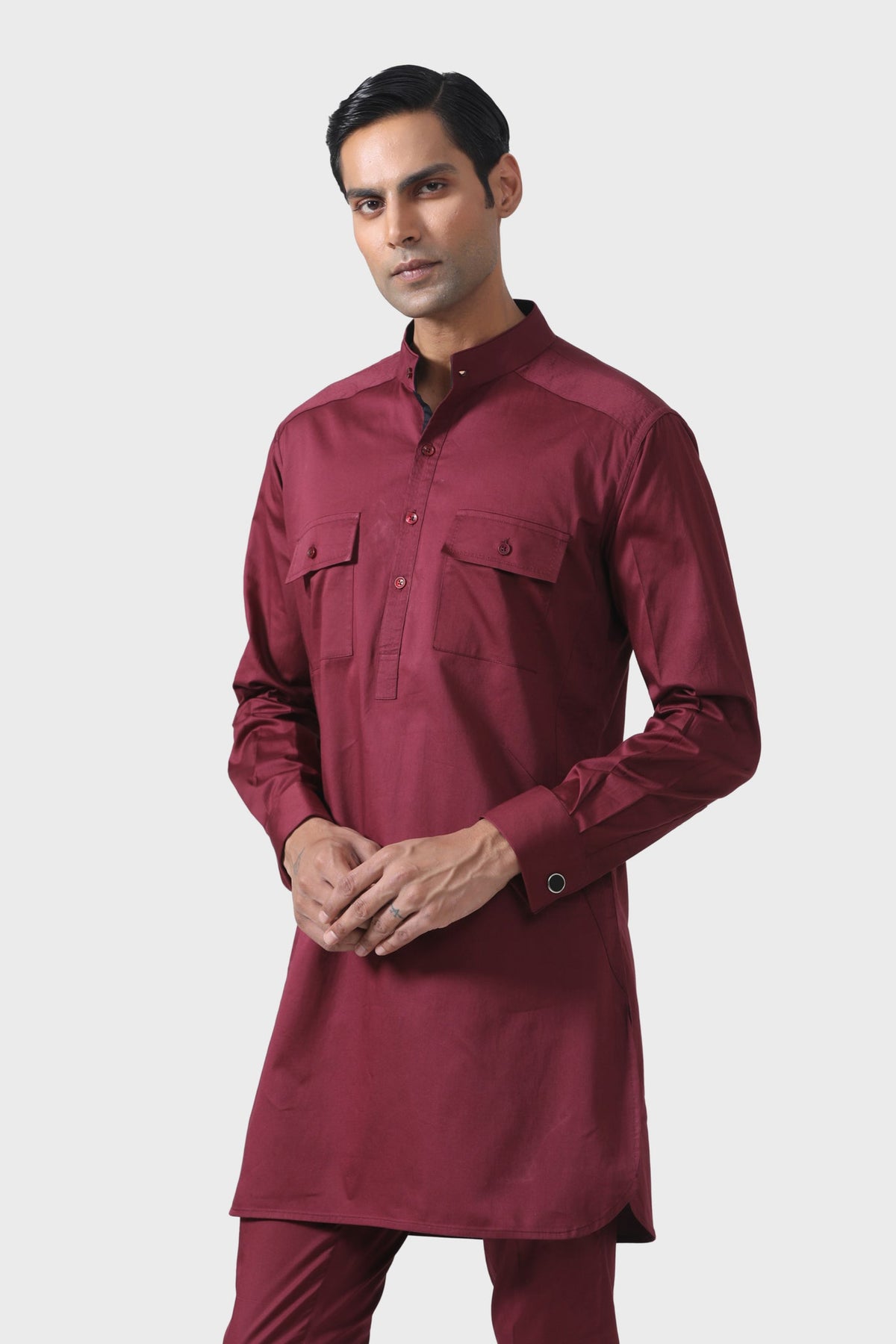 Elite Bespoke Marron Pathani Suit