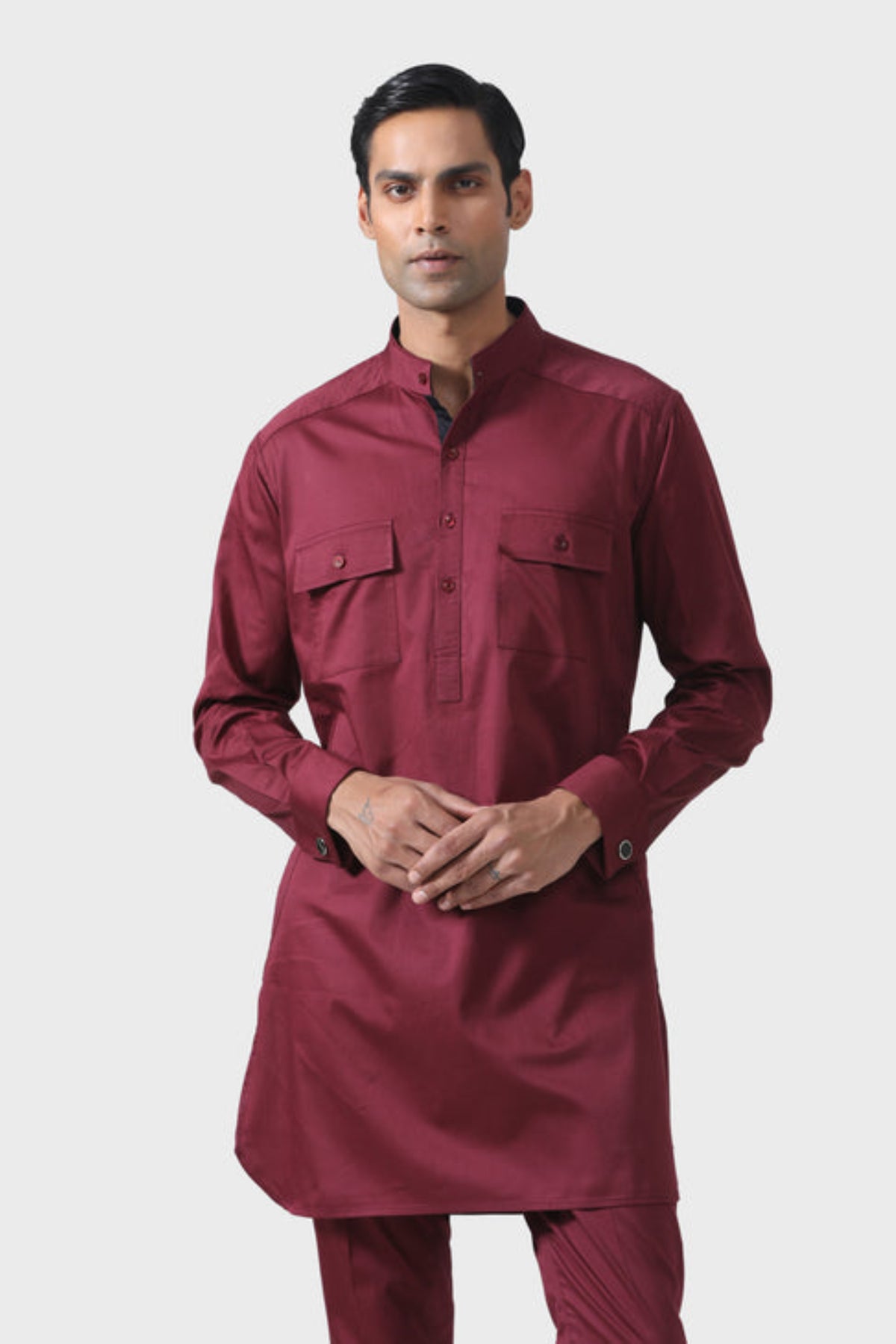 Elite Bespoke Marron Pathani Suit