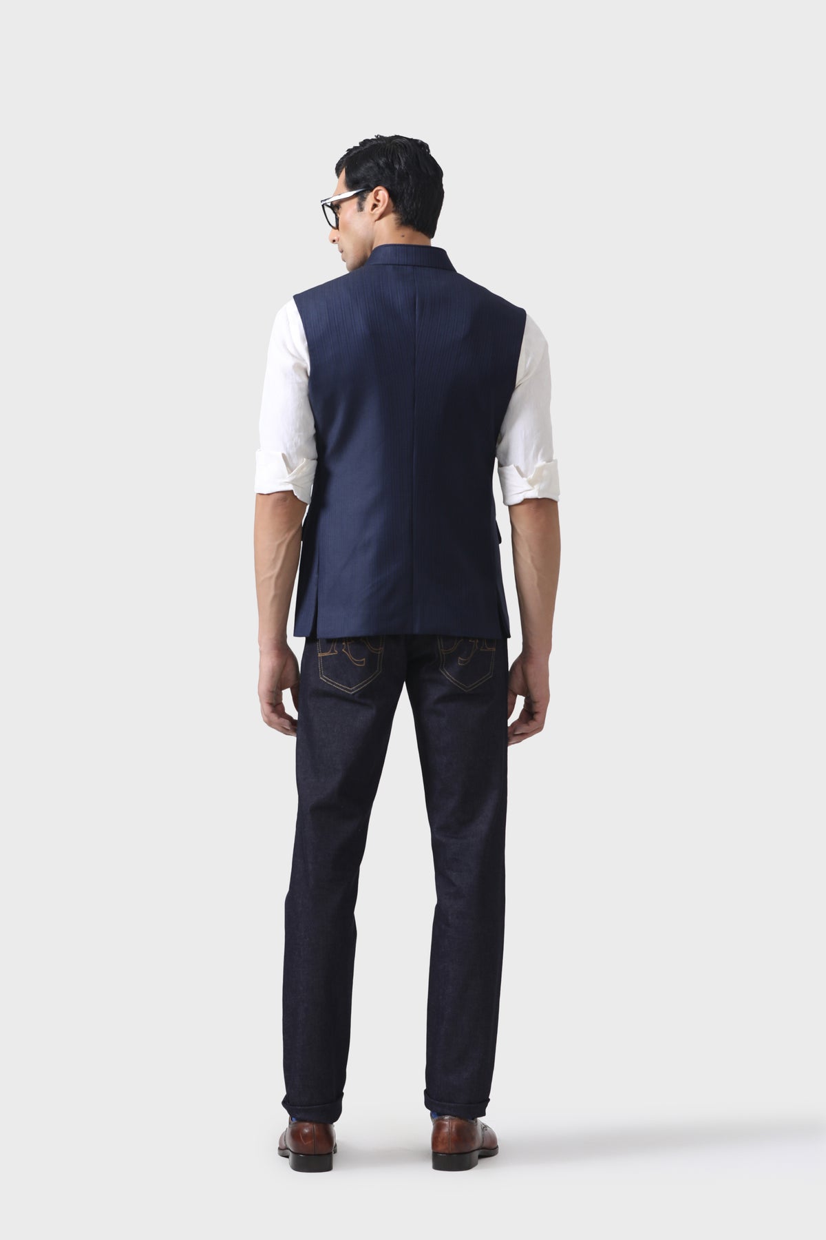 Epitome of Elegance Navy Waistcoat