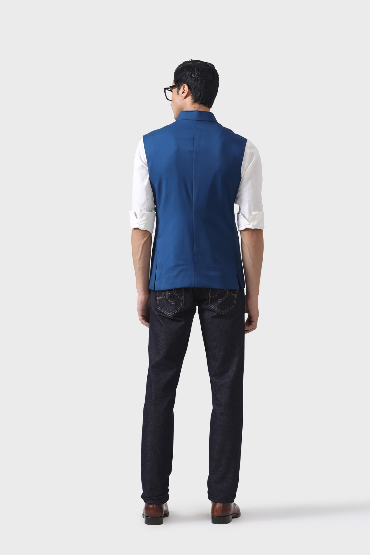 Aristocratic Azure Bespoke Blue Waistcoat