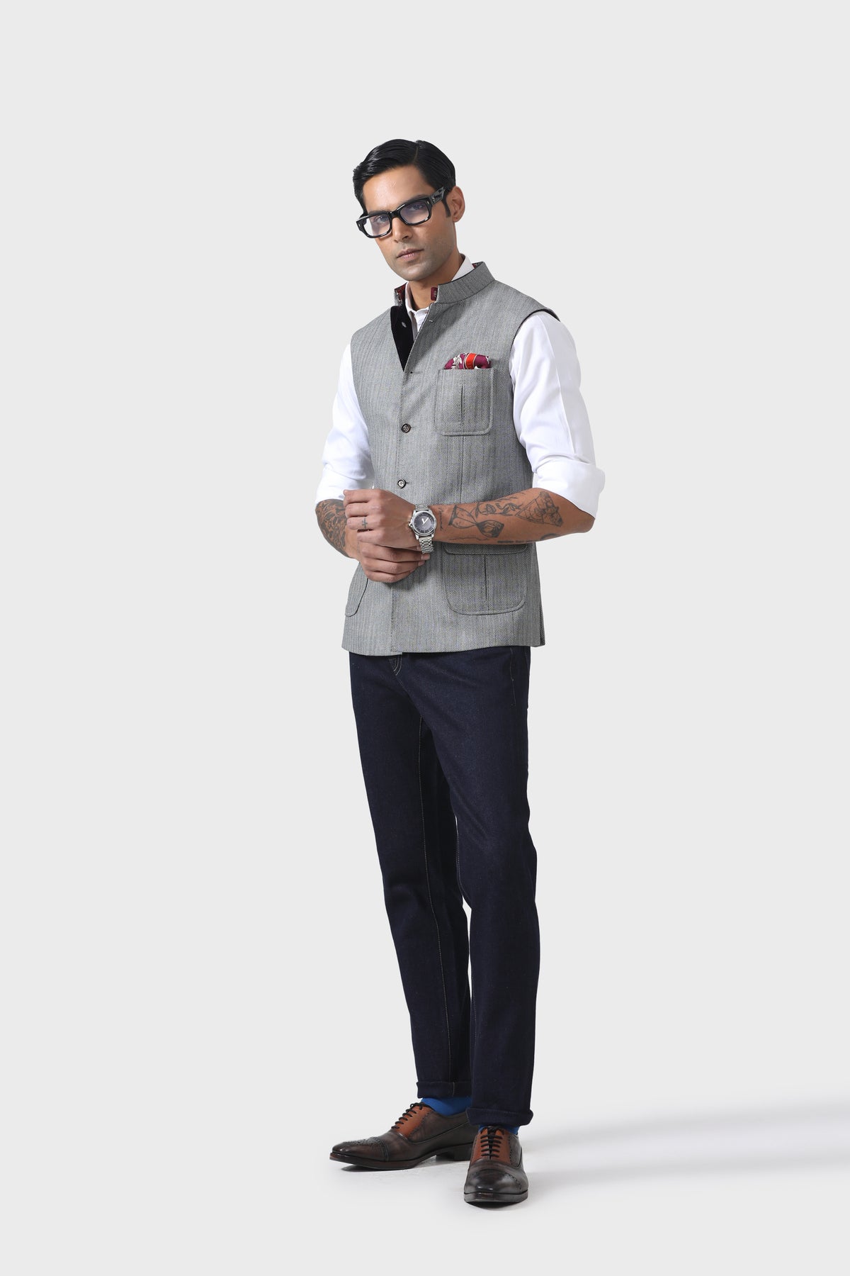 Refined Three-patch Pocket Waistcoat