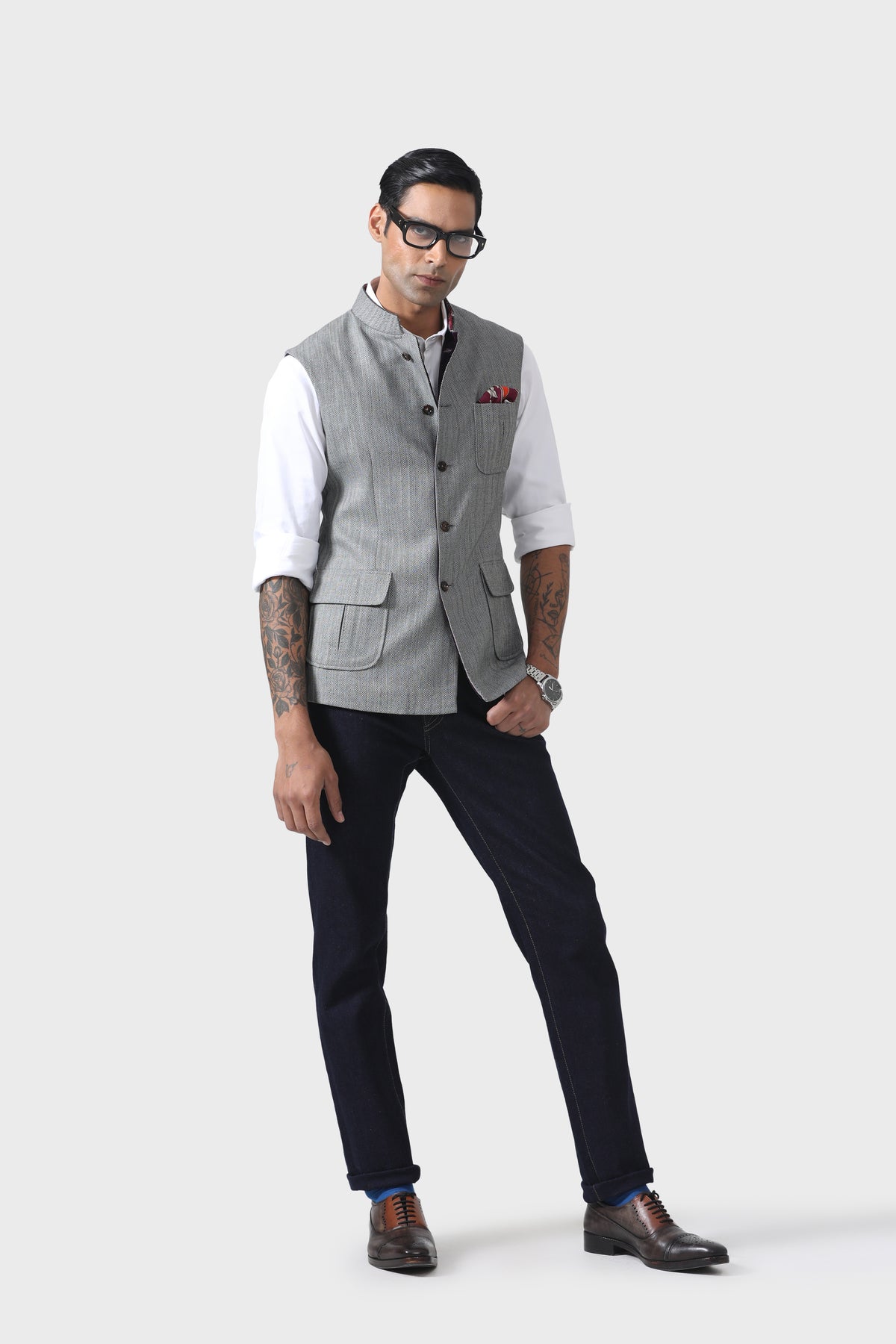 Refined Three-patch Pocket Waistcoat