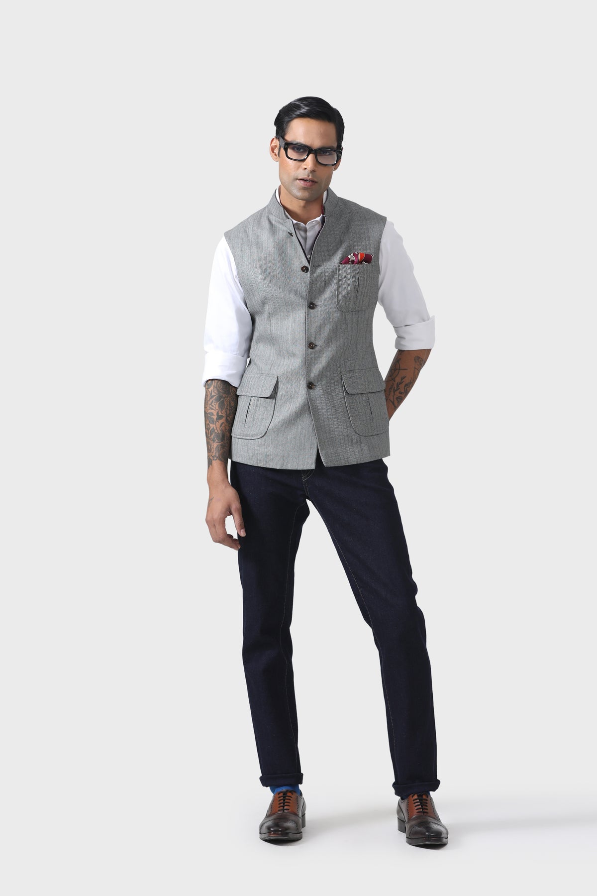 Refined Three-patch Pocket Waistcoat