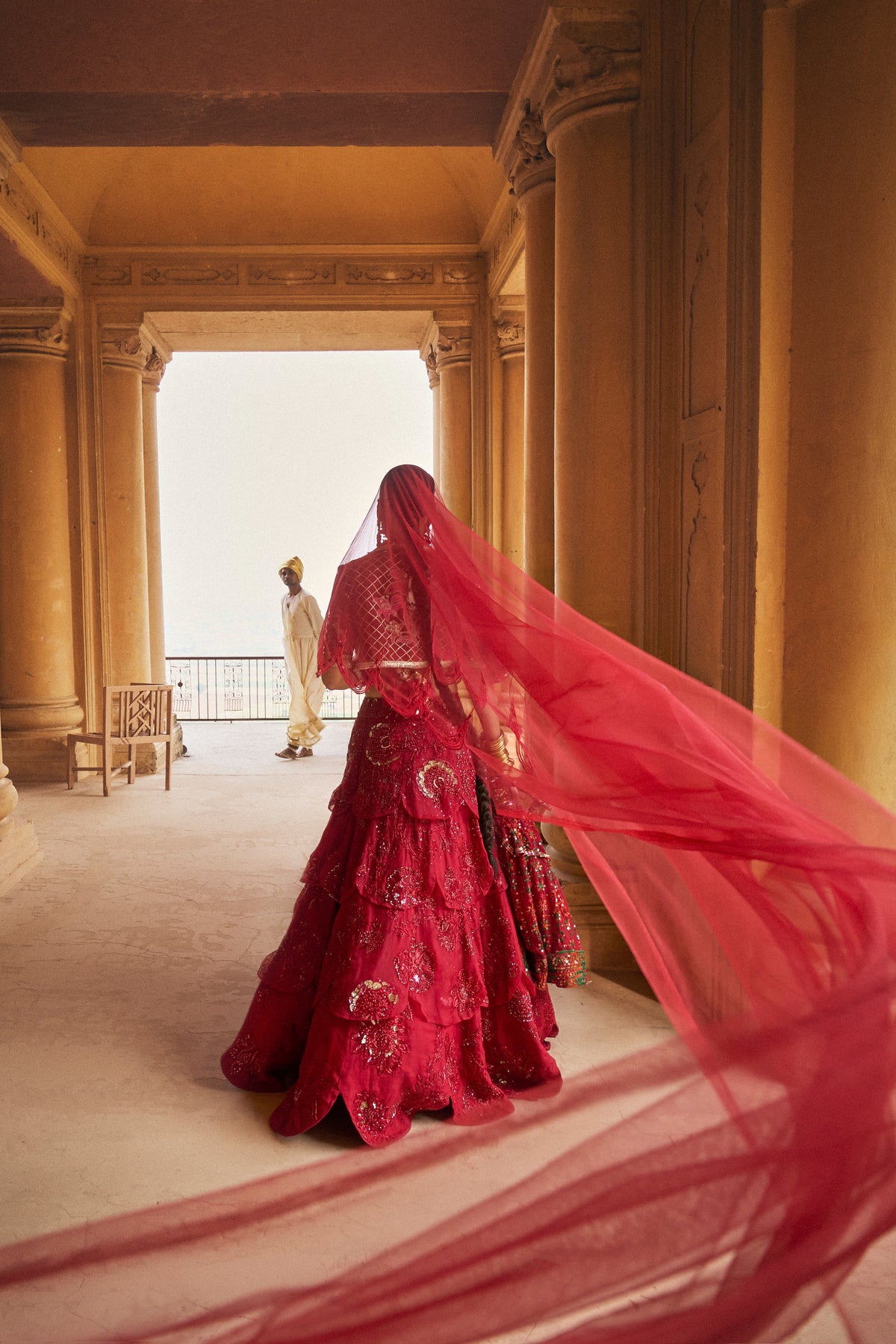 Surkh Pyaari Jaan Lehenga  Set