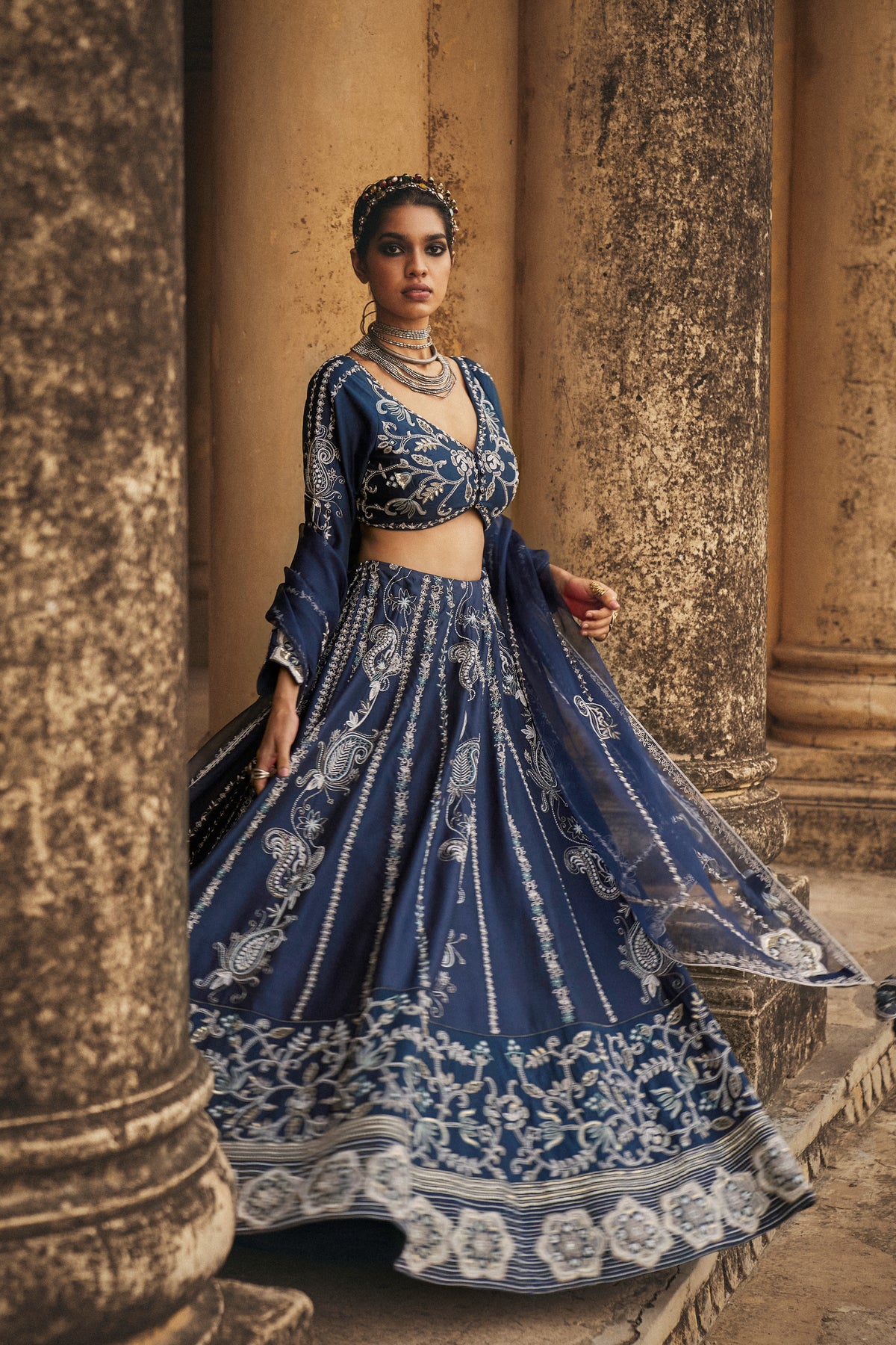 Neel Aasmeen Lehenga Set