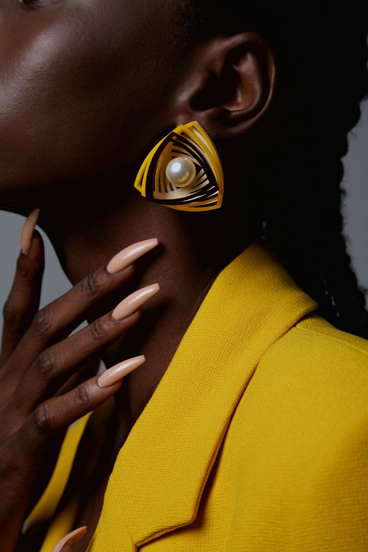 Yellow, Brown and Ivory Illusion