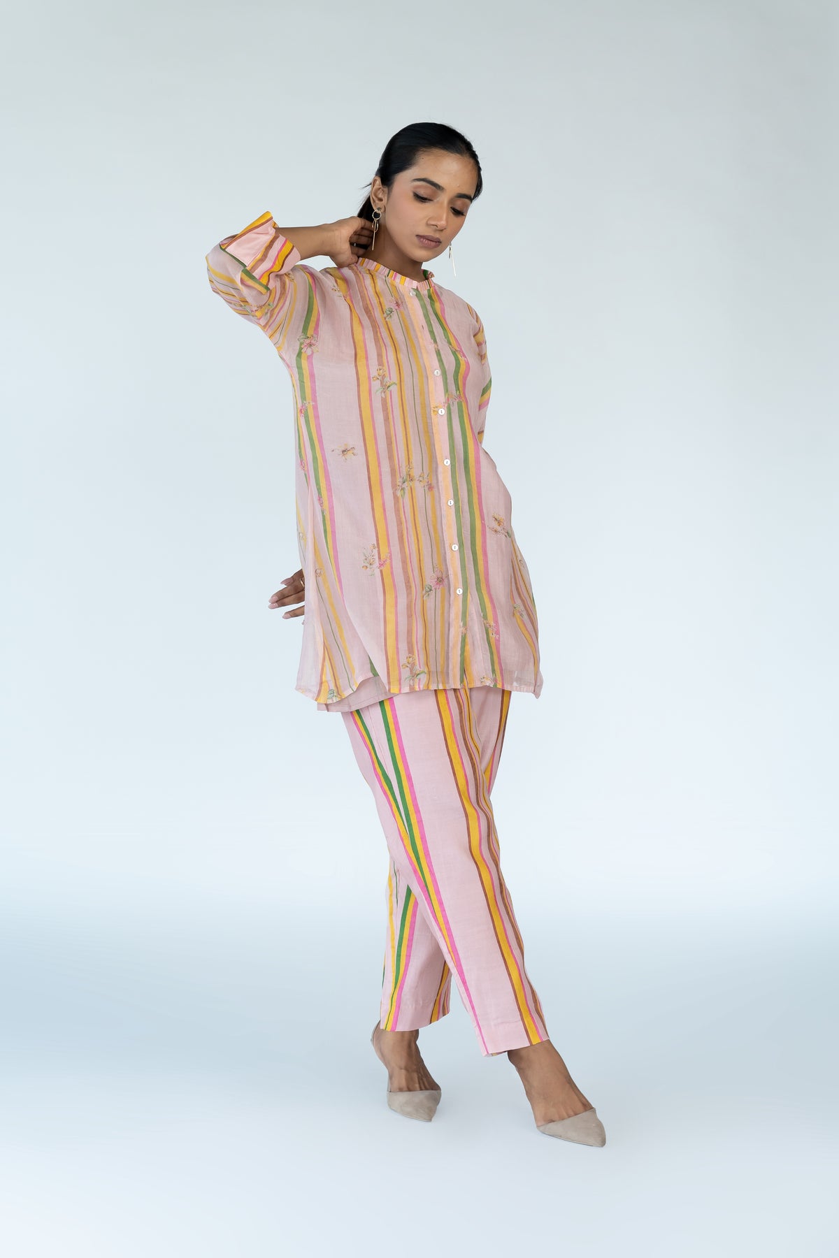 Summer Chanderi Coord set with Inner