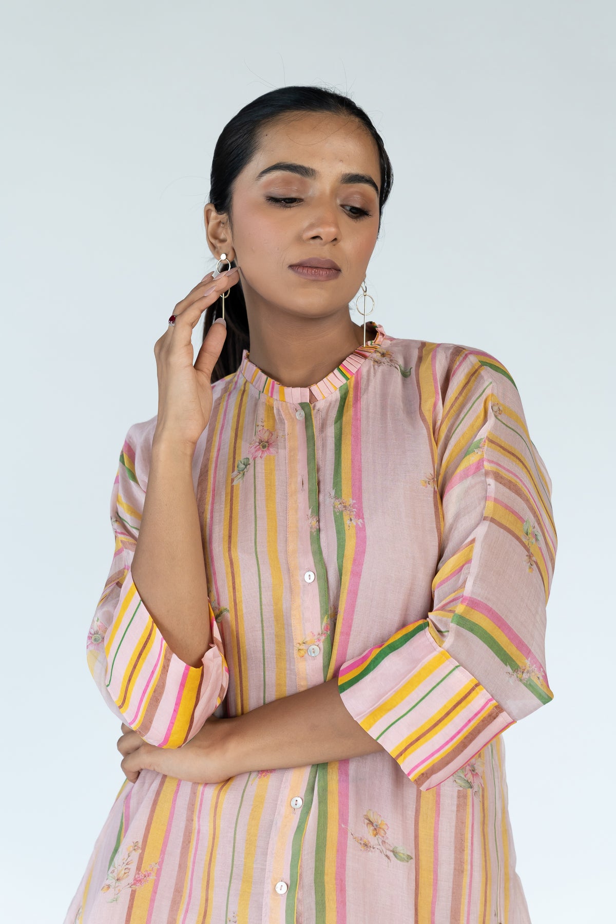 Summer Chanderi Coord set with Inner