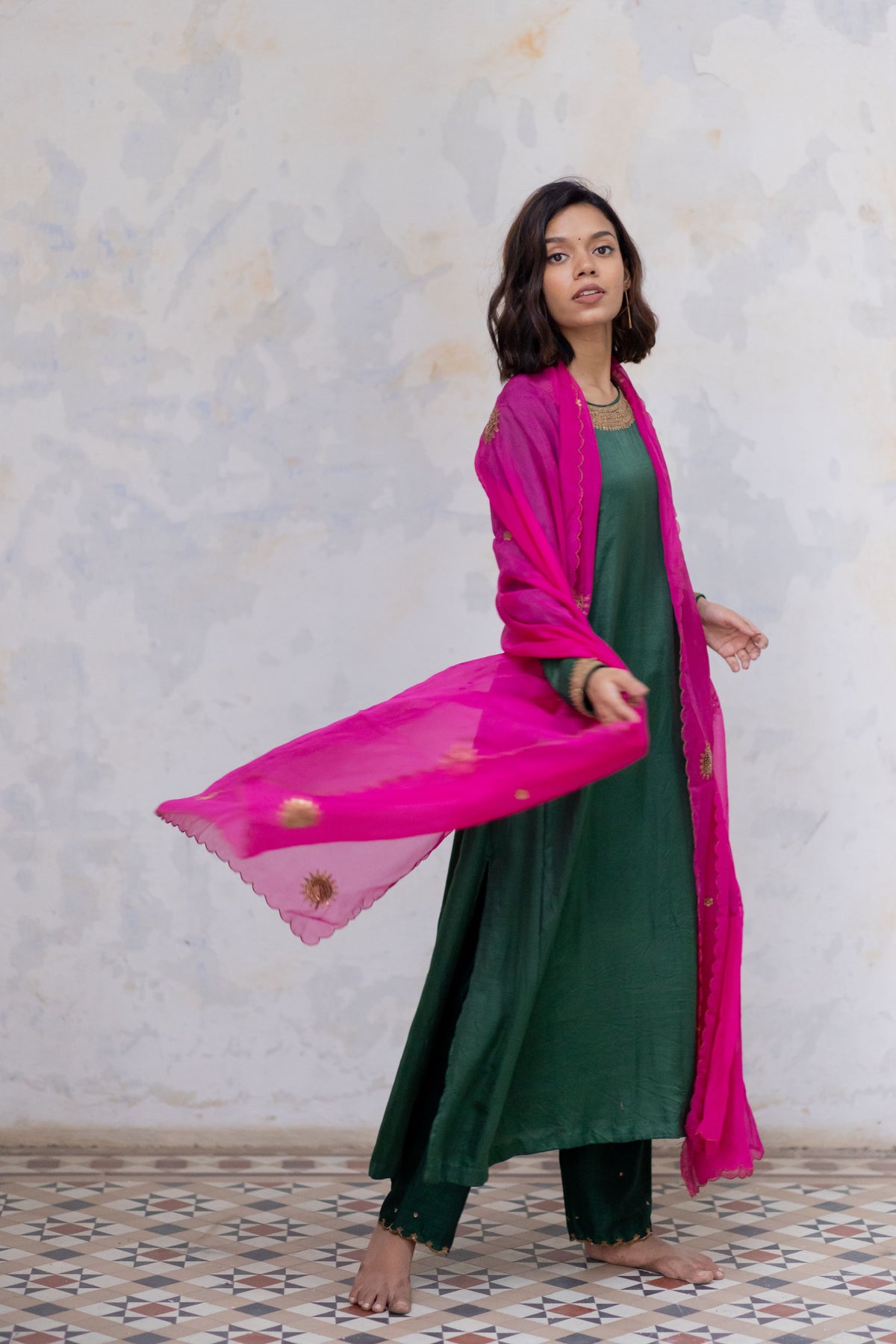 Emerald zeenat kurta set