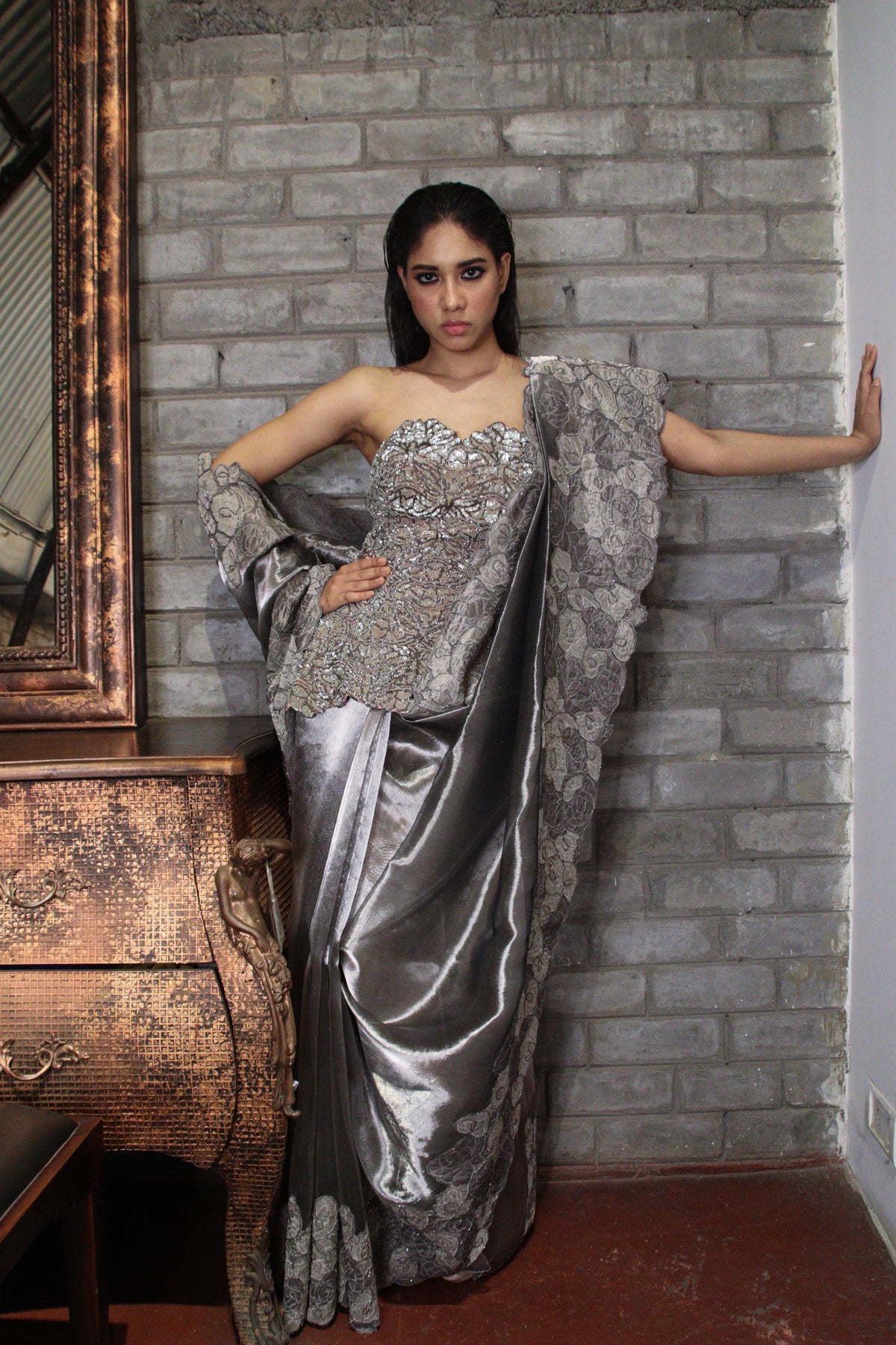 Daliya Applique Saree