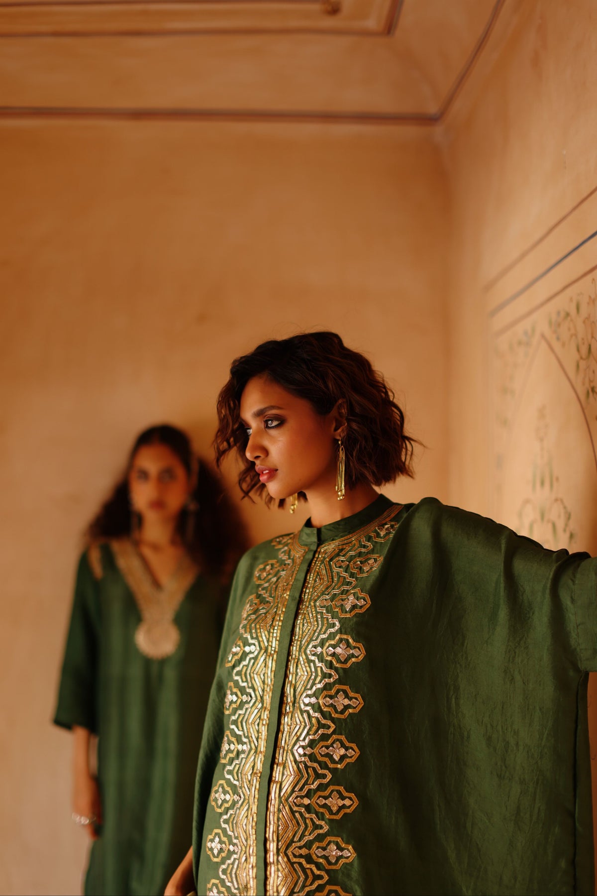 Silk Kaftan Set