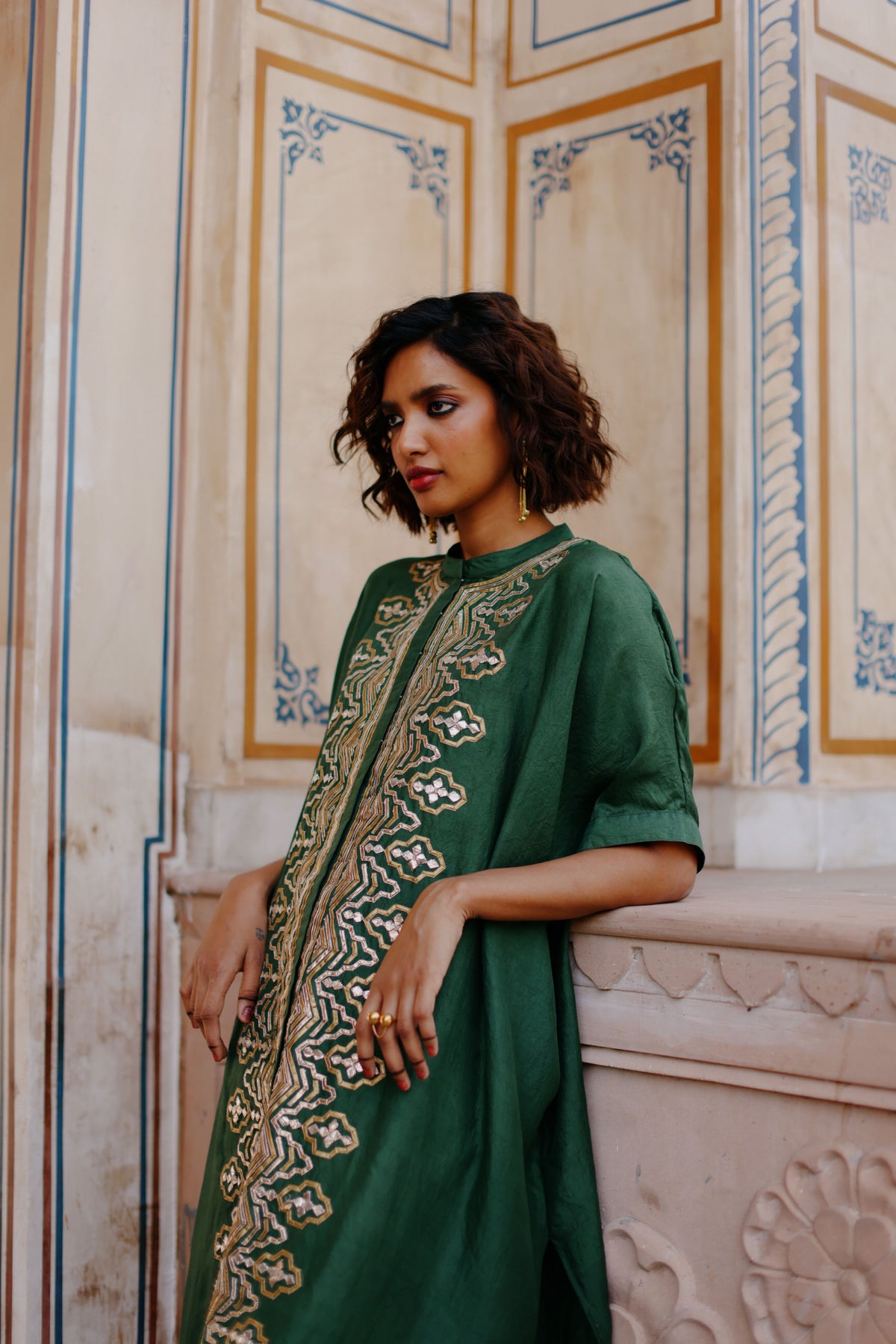 Silk Kaftan Set