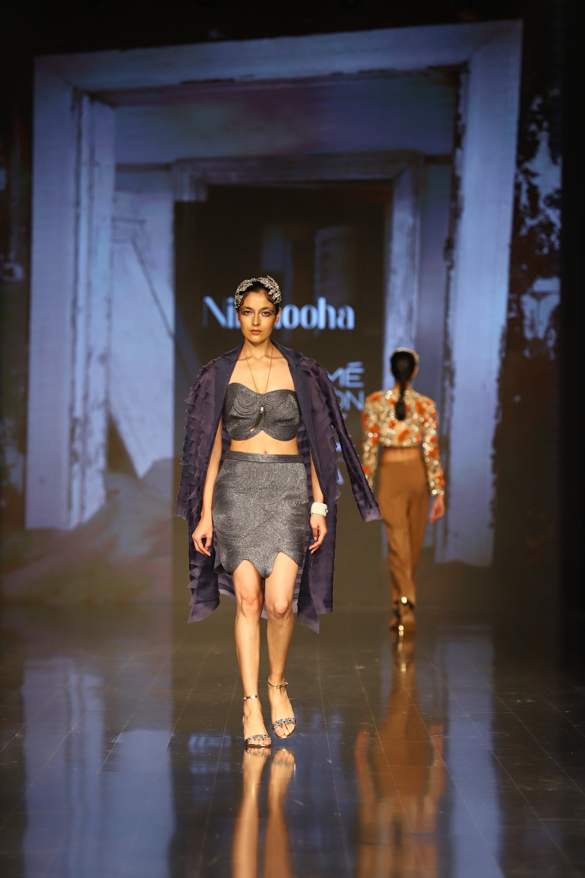 Flint Lurex Xorded Bustier